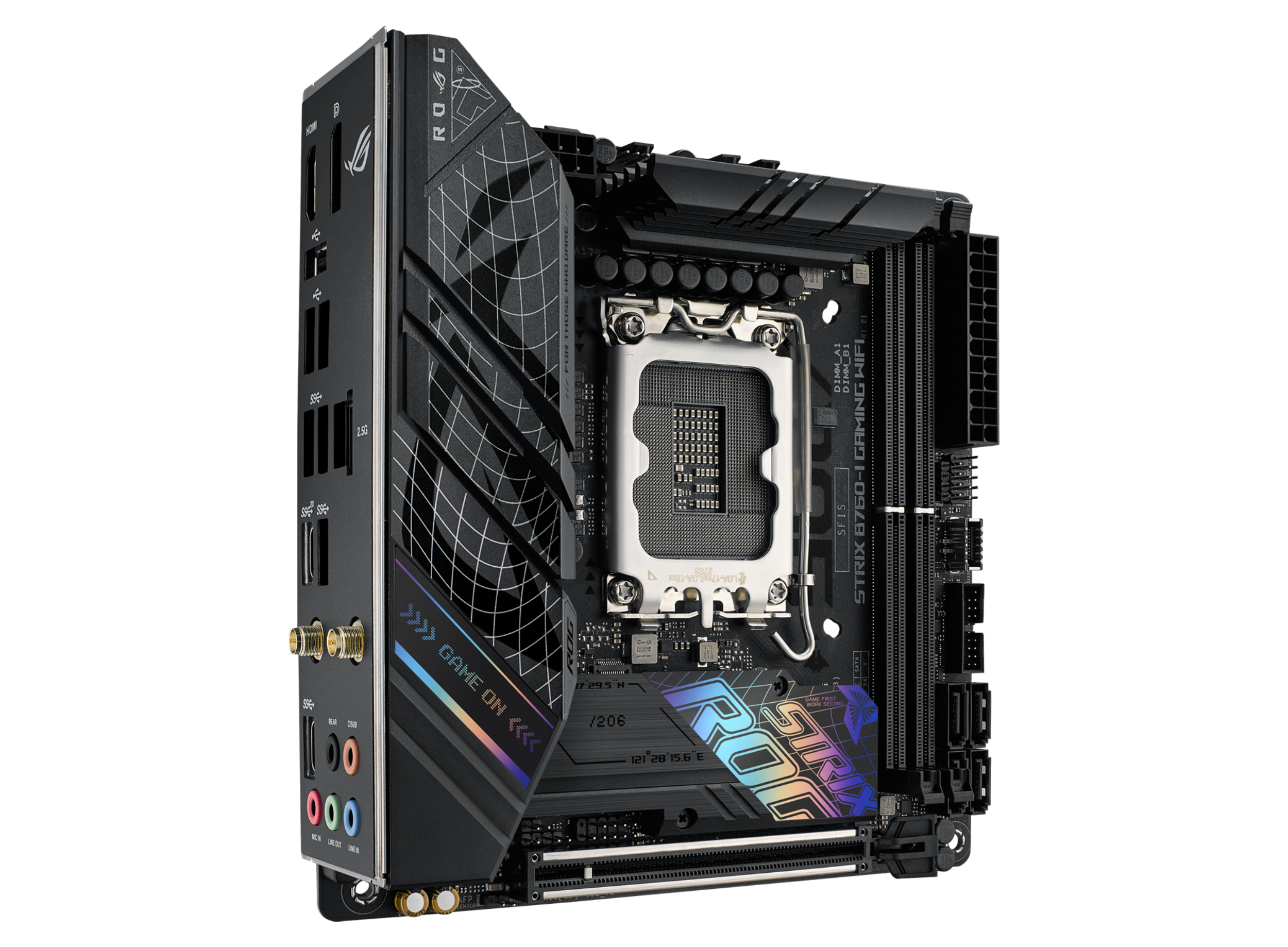 ASUS ROG STRIX B760-I GAMING WIFI LGA 1700 2xDDR5 Mini ITX 4xSATA MB 1xHDMI 2.1 1xDP 1.4 2xM.2