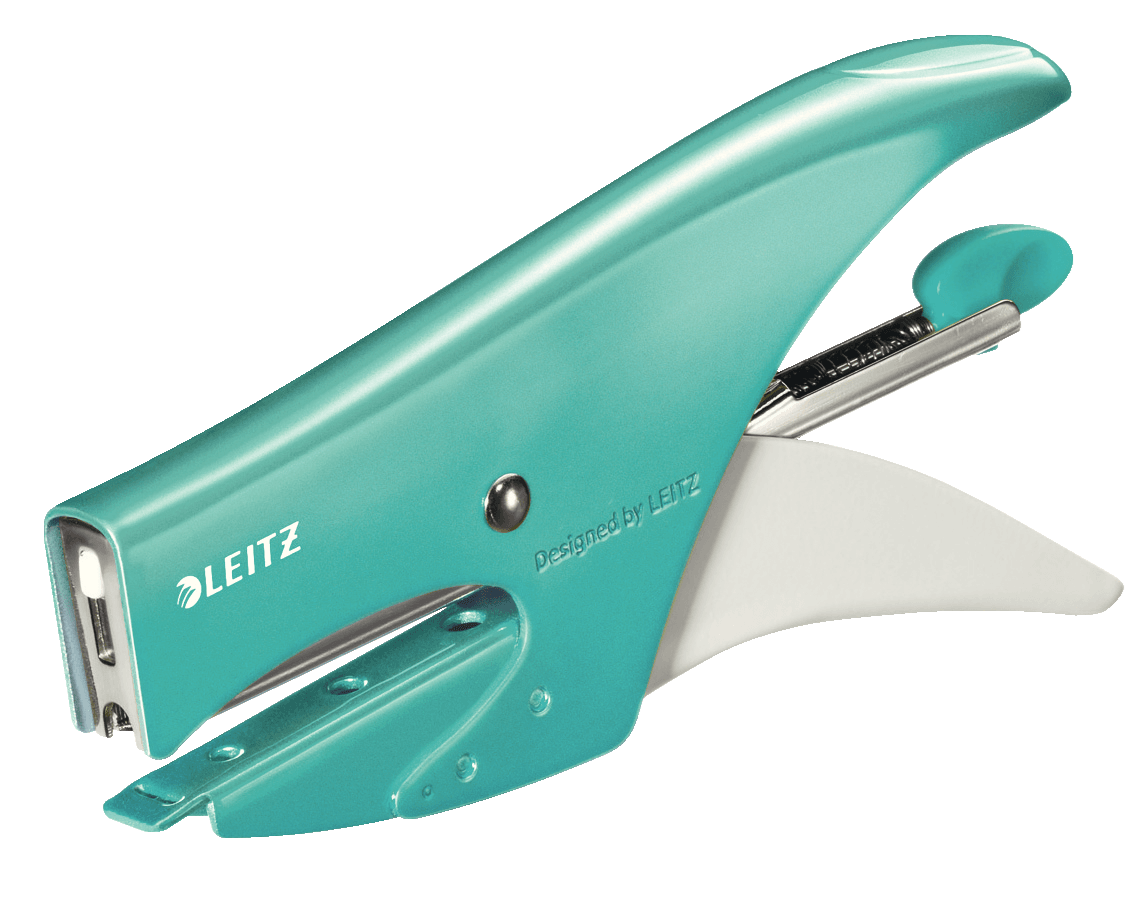 LEITZ Heftzange 5531 WOW eisblau-metallic, 1 St.
