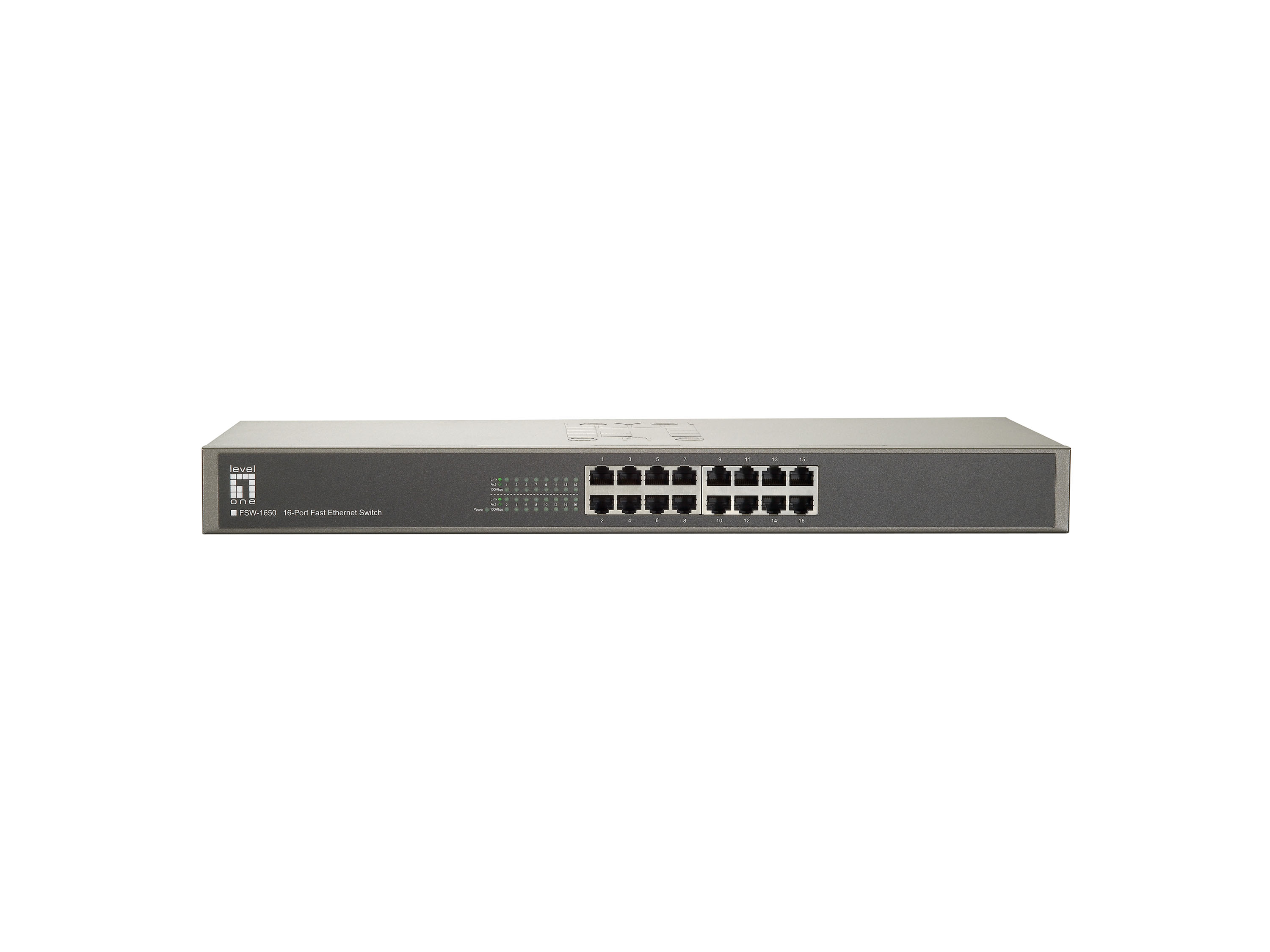 LevelOne Switch 16xFE 19 Metall