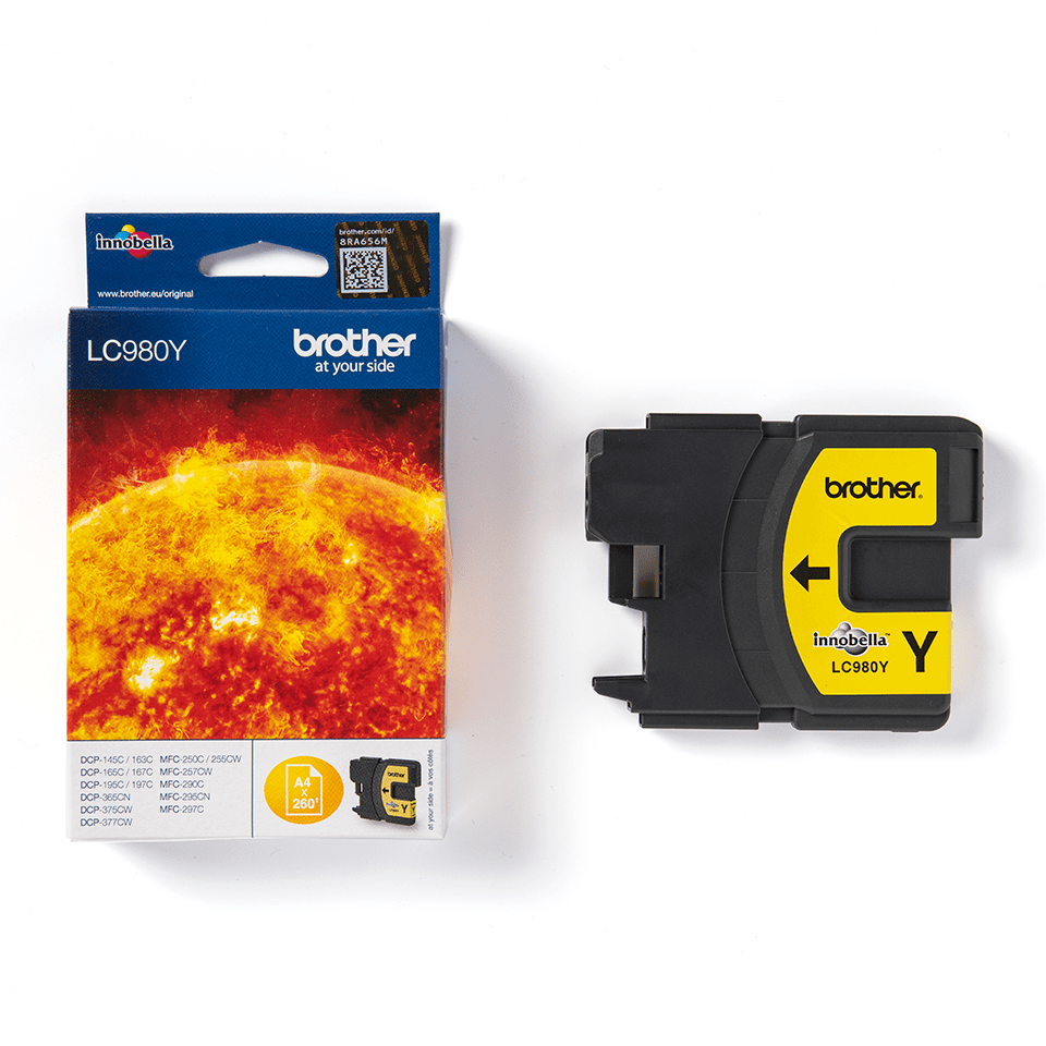 LC-980Y INK CARTRIDGE YELLOW F/ DCP-145 -165C