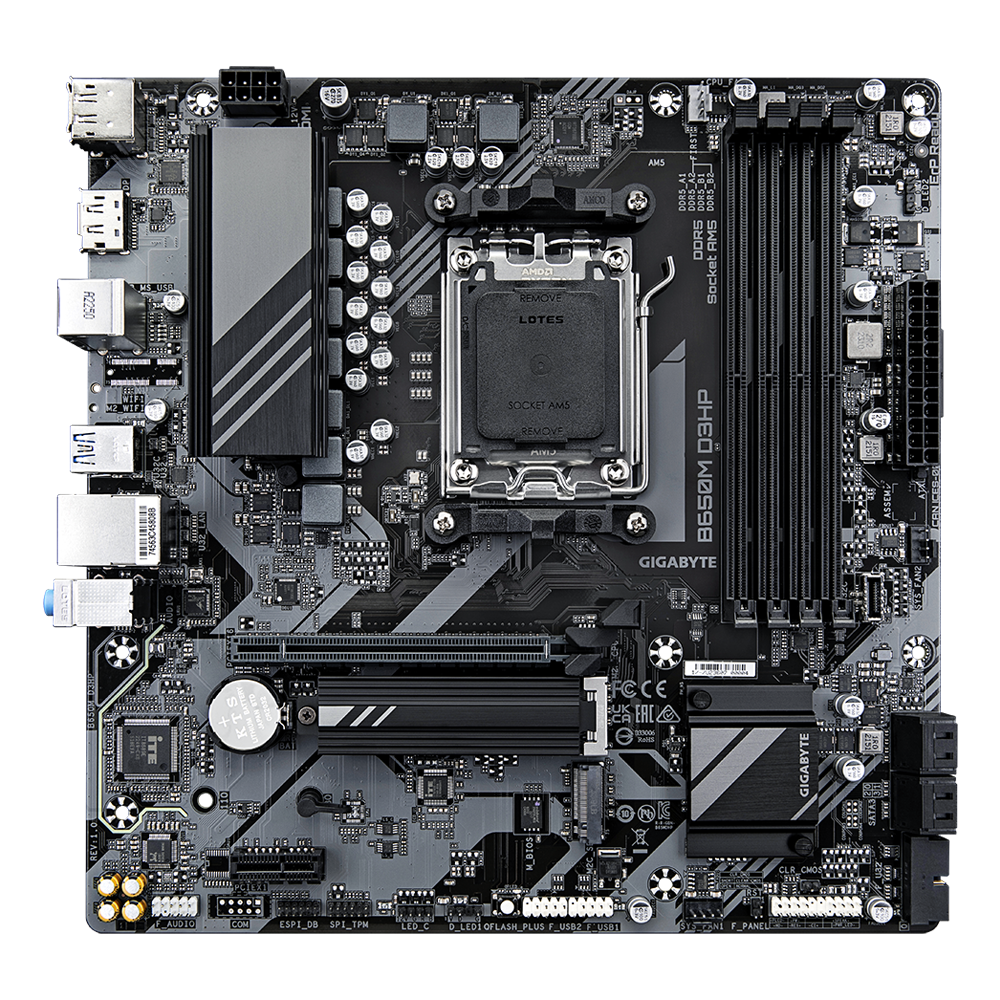 GIGABYTE B650M D3HP AM5 4xDDR5 mATX HDMI 2xDP USB MB