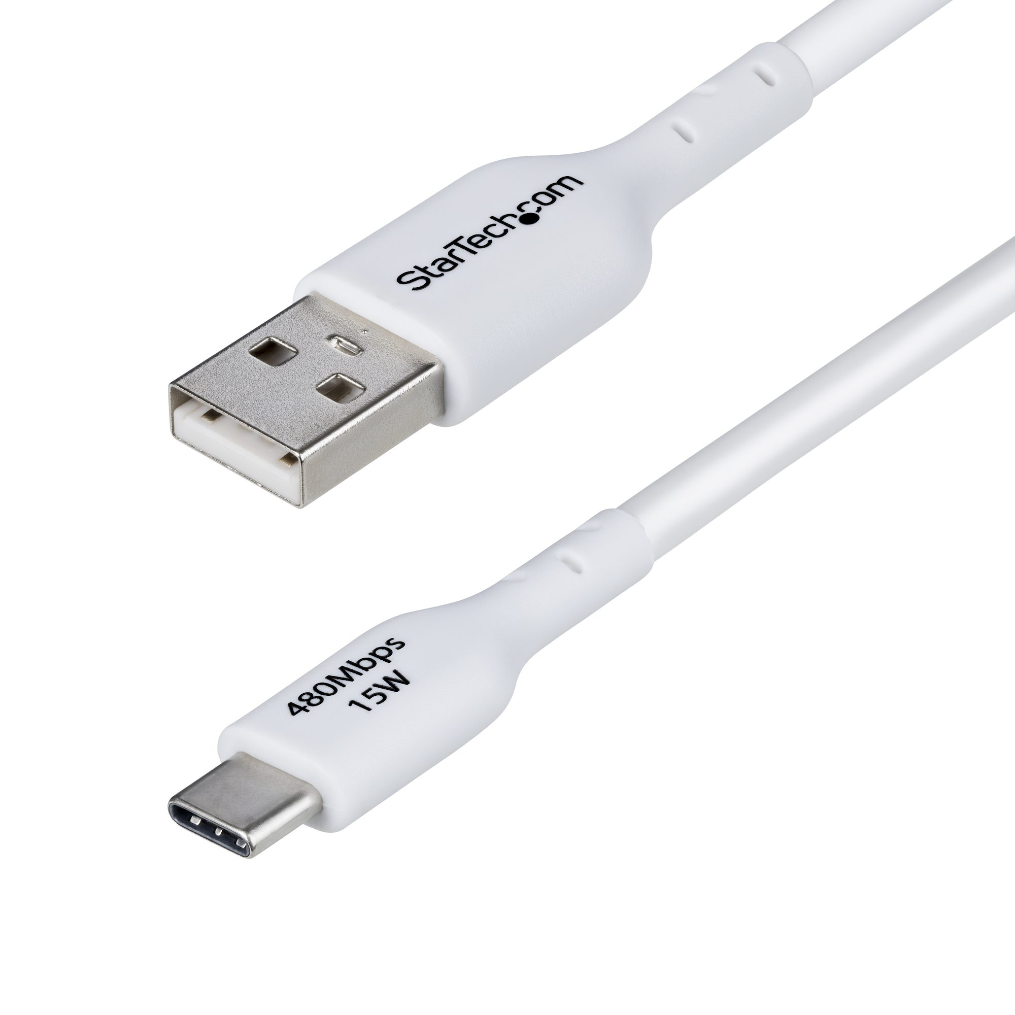 STARTECH.COM 3m USB-A auf USB-C Ladekabel USB-A auf Typ-C Ladekabel 3A Schnellladekabel USB 2.0 Datenubertragung Weiss