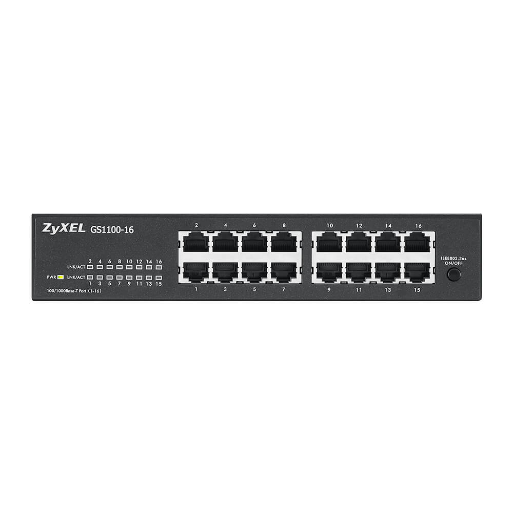 Zyxel GS1100-16 16-Port Gigabit Unmanaged Switch V3