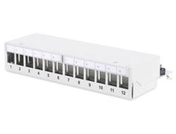 Modulares Desktop Patchpanel, 12-Port, geschirmt