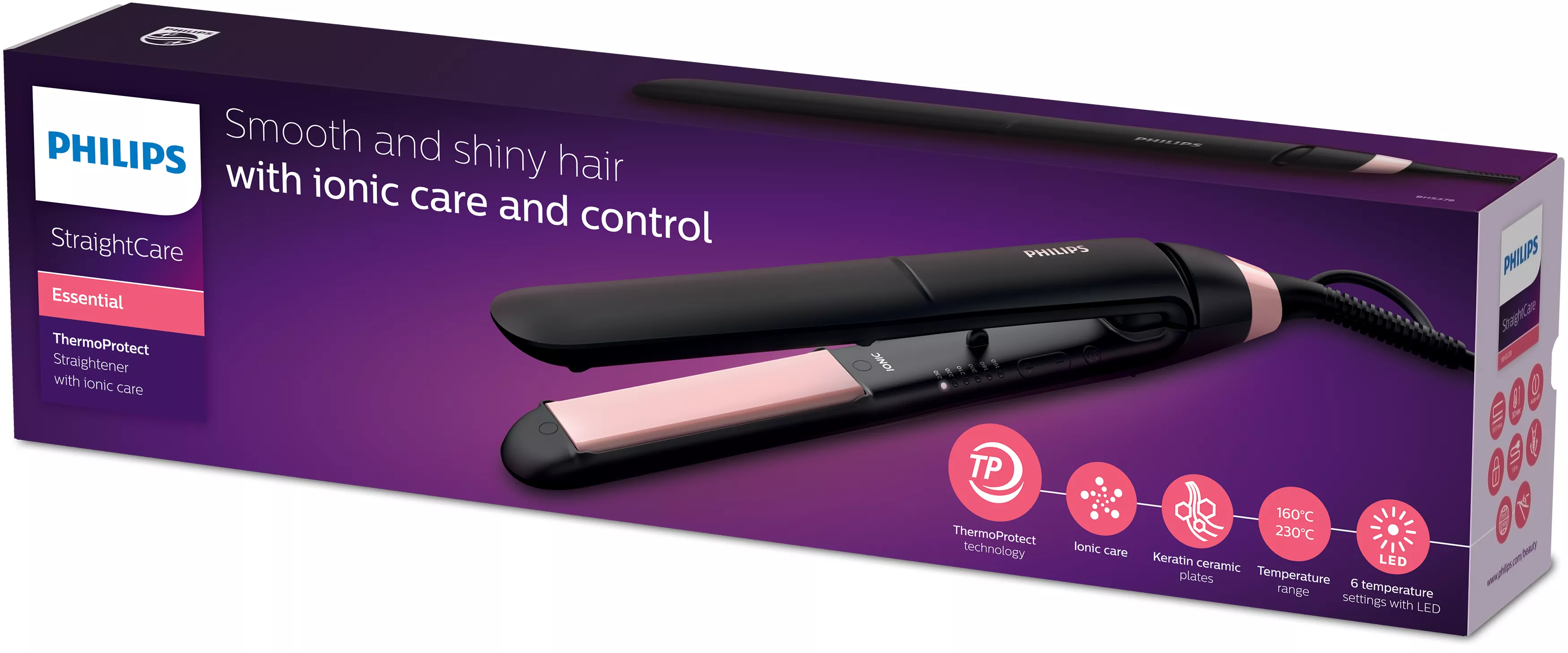 StraightCare Essential BHS378/00 , Haarglätter