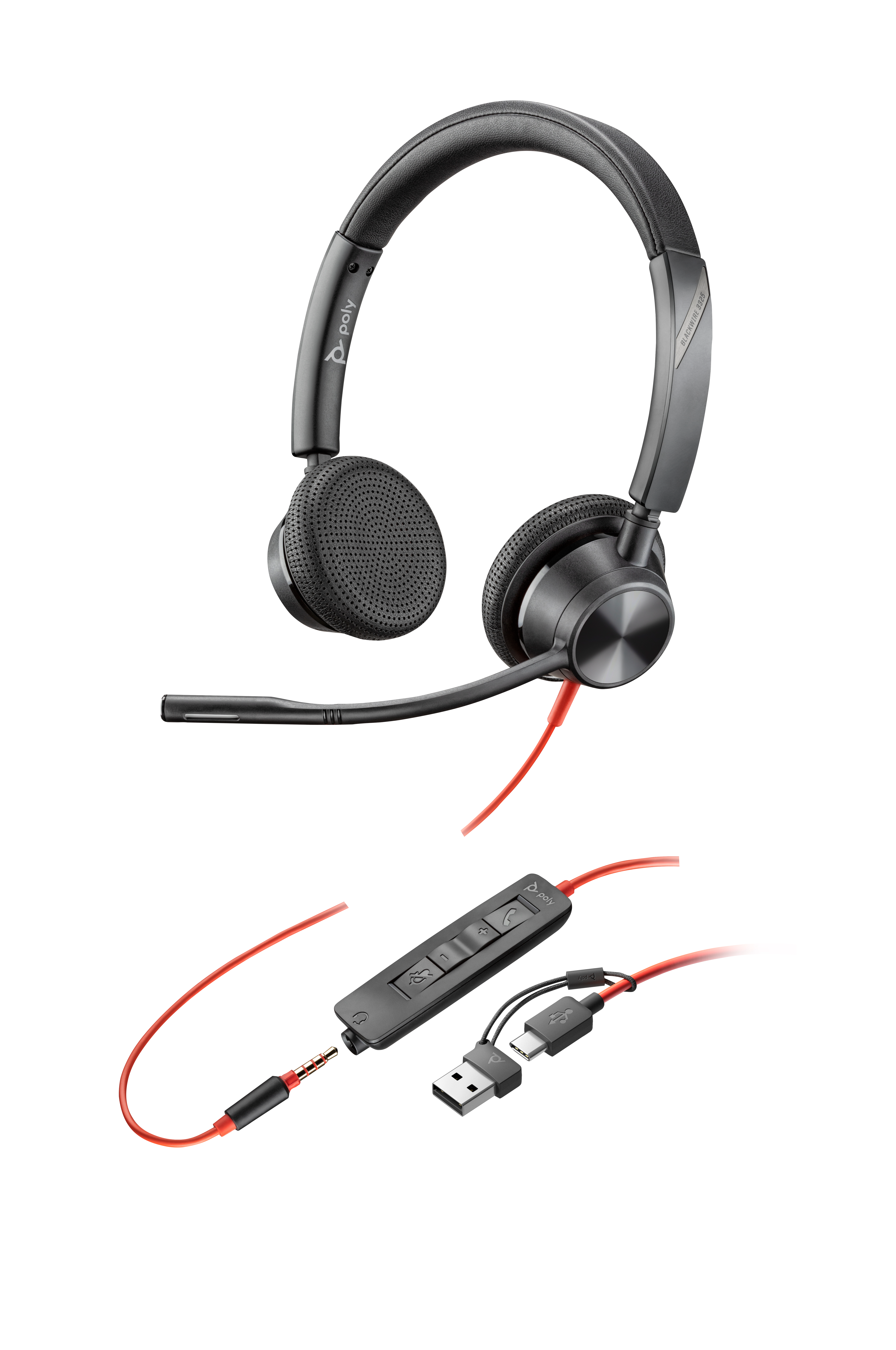 Poly Blackwire 3325 Stereo USB-C/A/3,5mm