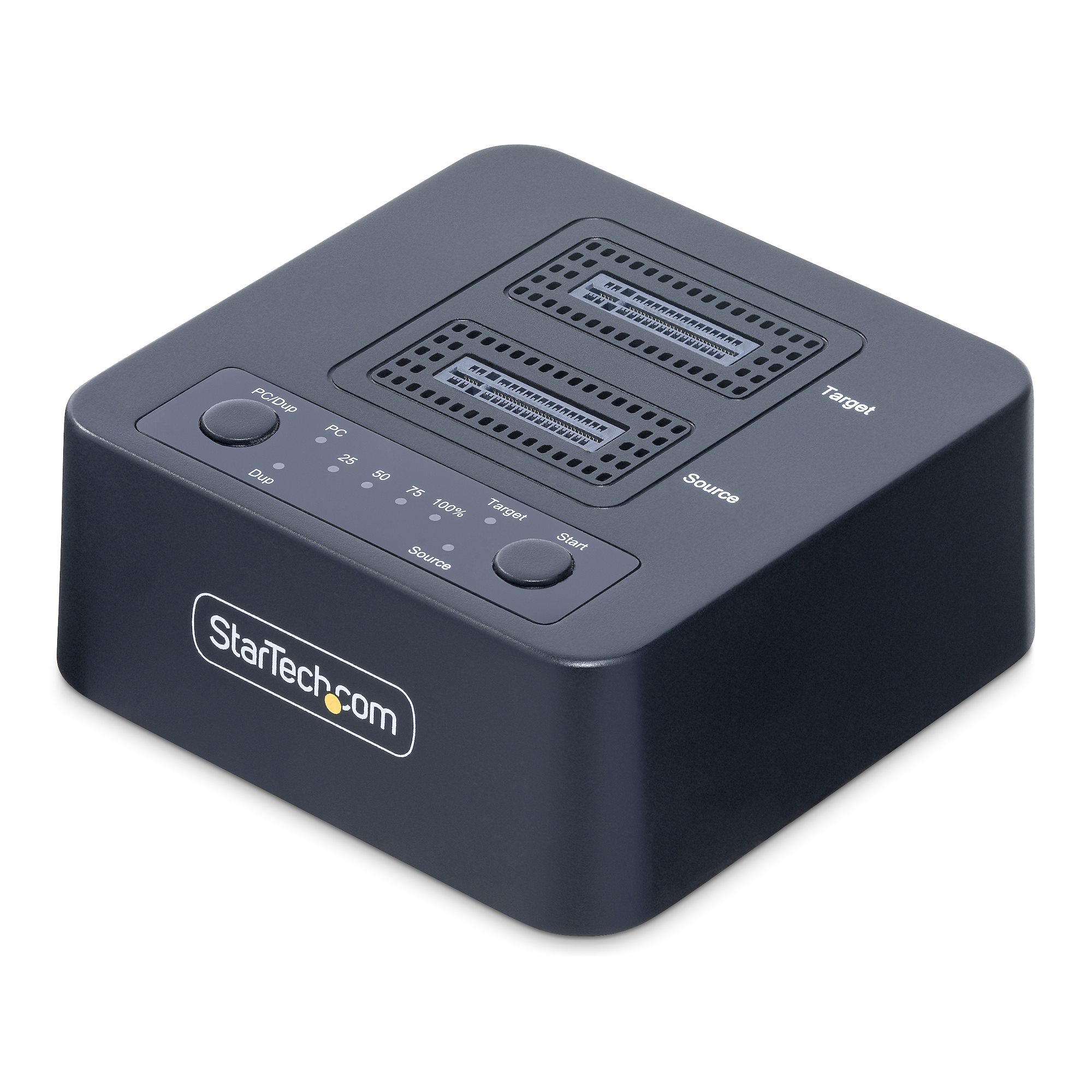 STARTECH.COM 1:1m.2 NVMe Kopierstation 90GB/m Unabhängiger PCIe SSD Duplicator/Clone Station USB-C 20Gbps Dual-Bay Dock