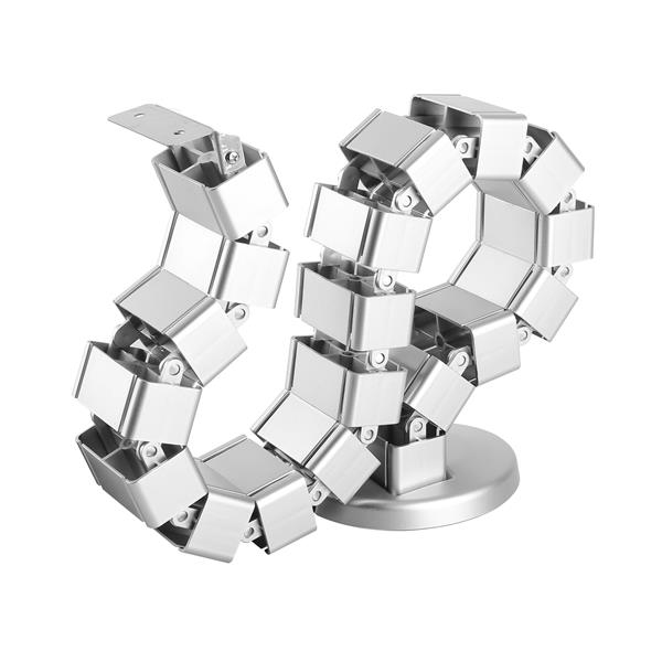 STARTECH.COM Spine Cable Management - Weighted Base Plate - Cord Cover - Cable Organizer - Cord Protector - Cable Raceway