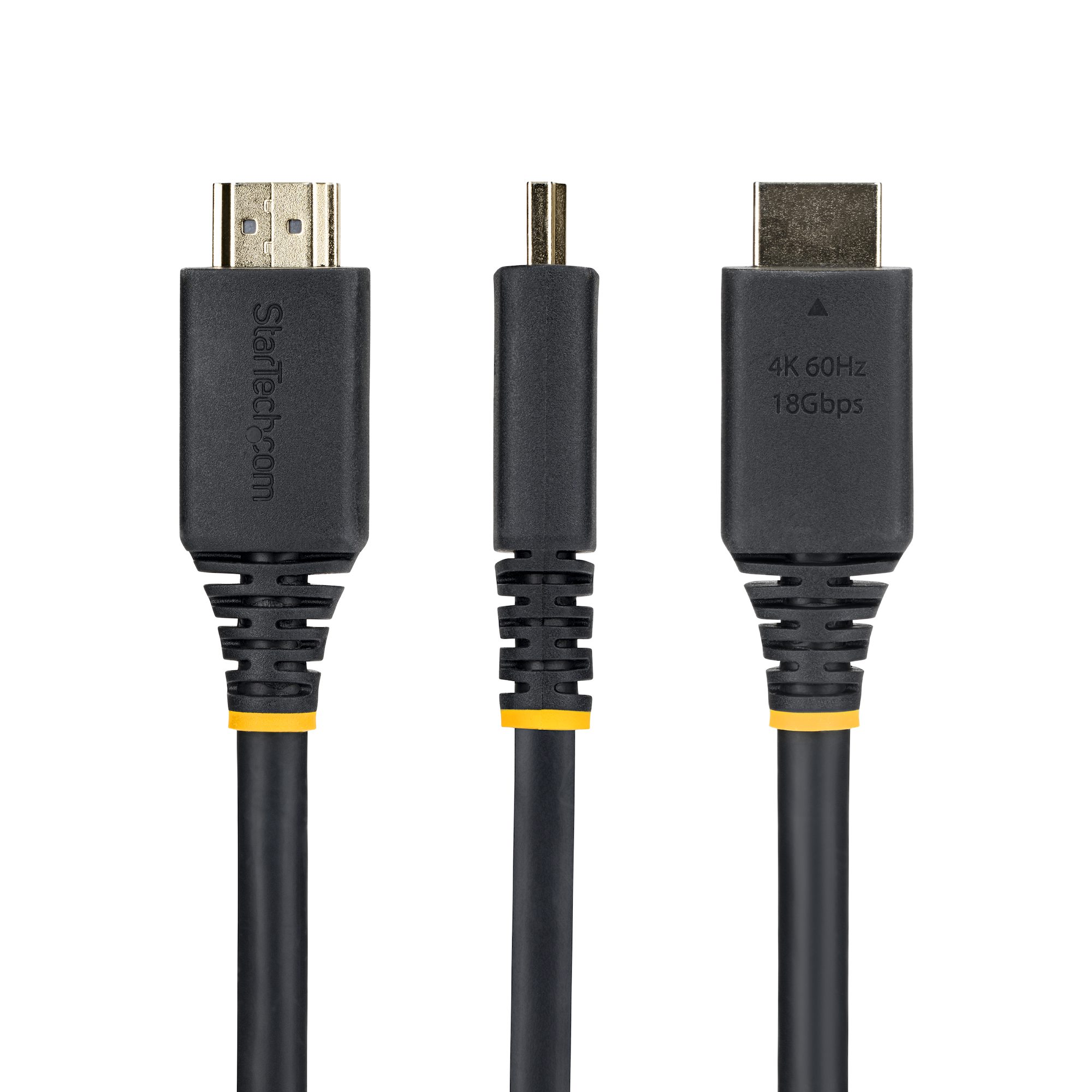 1.8M HDMI 2.0 CABLE M-F PANEL M TO F PANEL BLACK CABLE