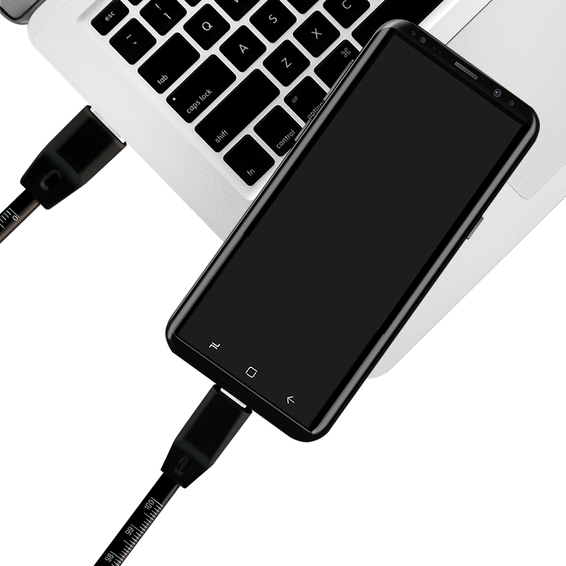Logilink USB 2.0 Kabel zu USB-C Stecker, schwarz, 1,0m