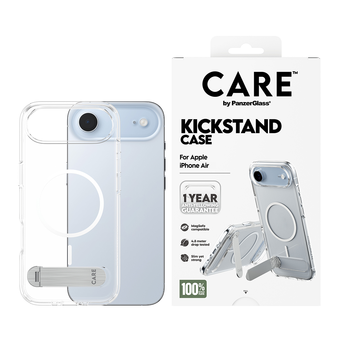 CARE BY FEATURE CASE TRANSPAREN W. KICKSTAND IPHONE 17 AIR