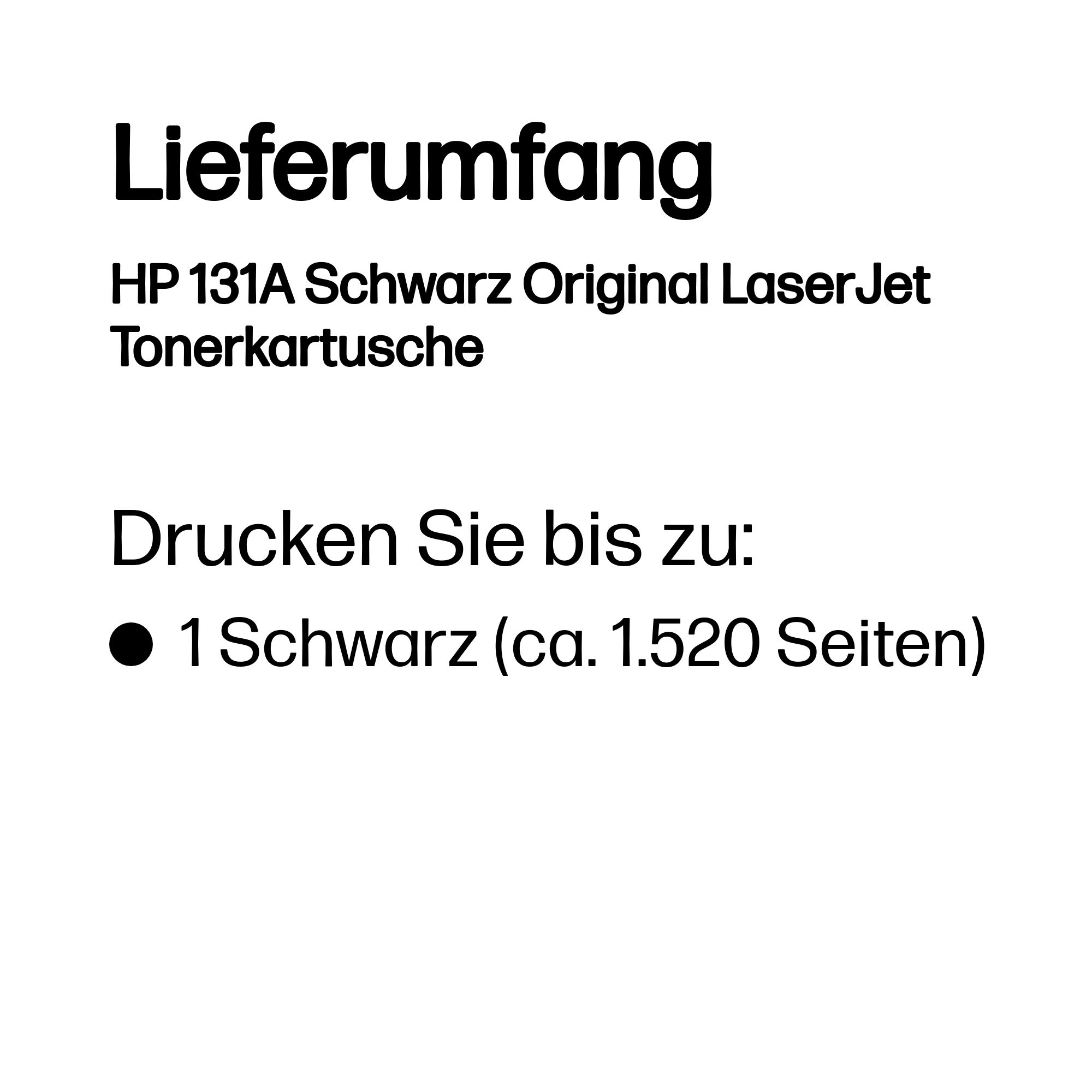 HP 131A (CF210A) schwarz Tonerkartusche