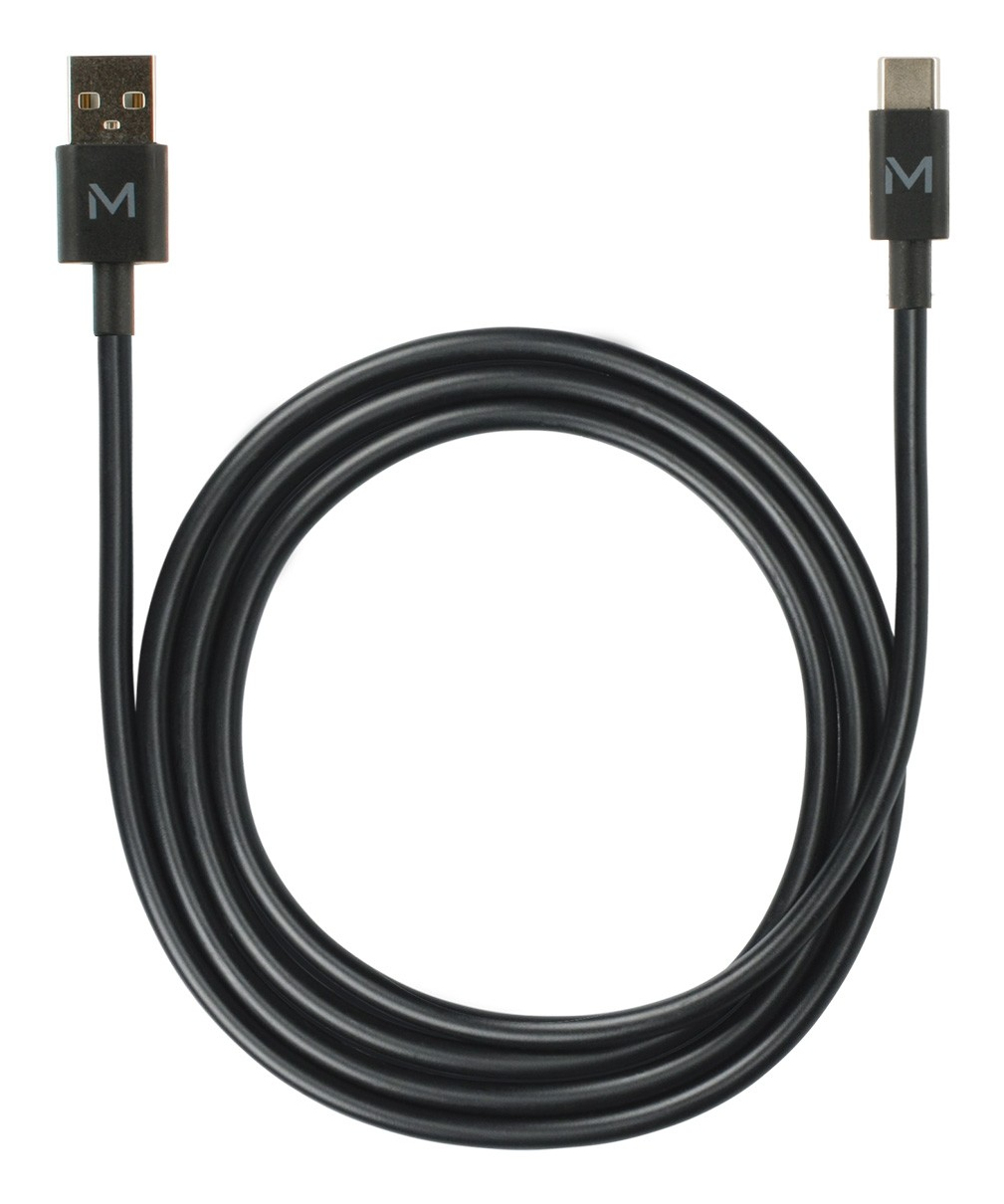 Mobilis Energia Cable - USB A / USB C - 1m - Black