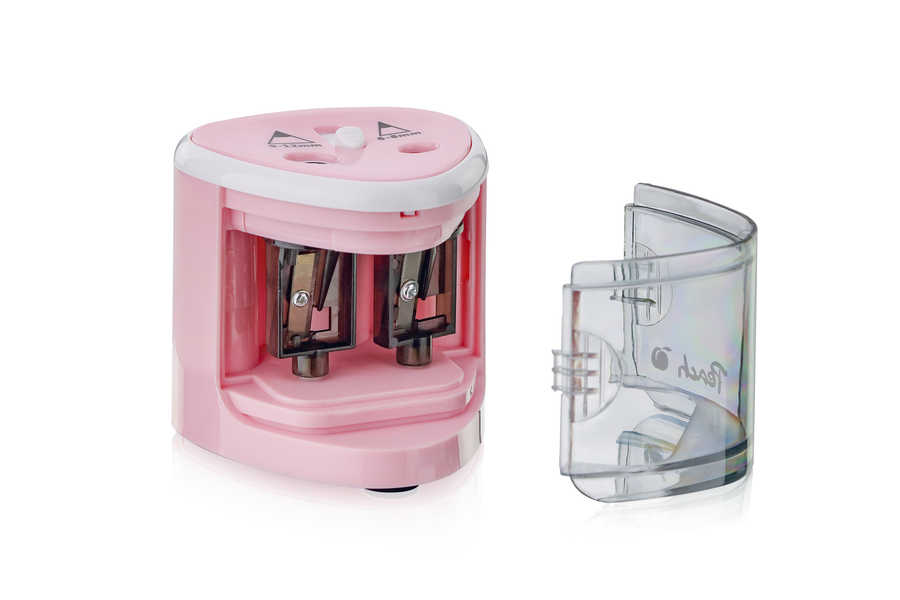 Peach Elektrischer Stiftspitzer PO102 universal pink