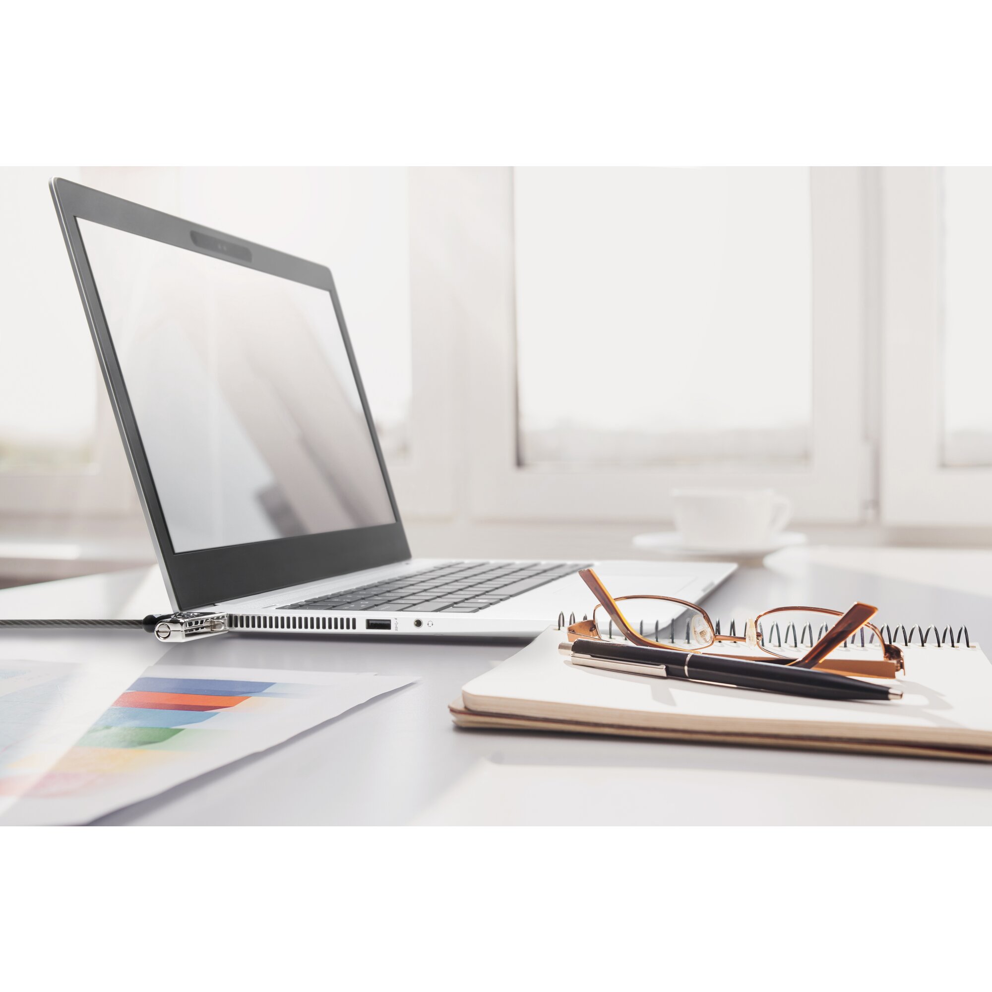 SLIM RESETTABLE NANOSAVER COMBINATION LAPTOP LOCK