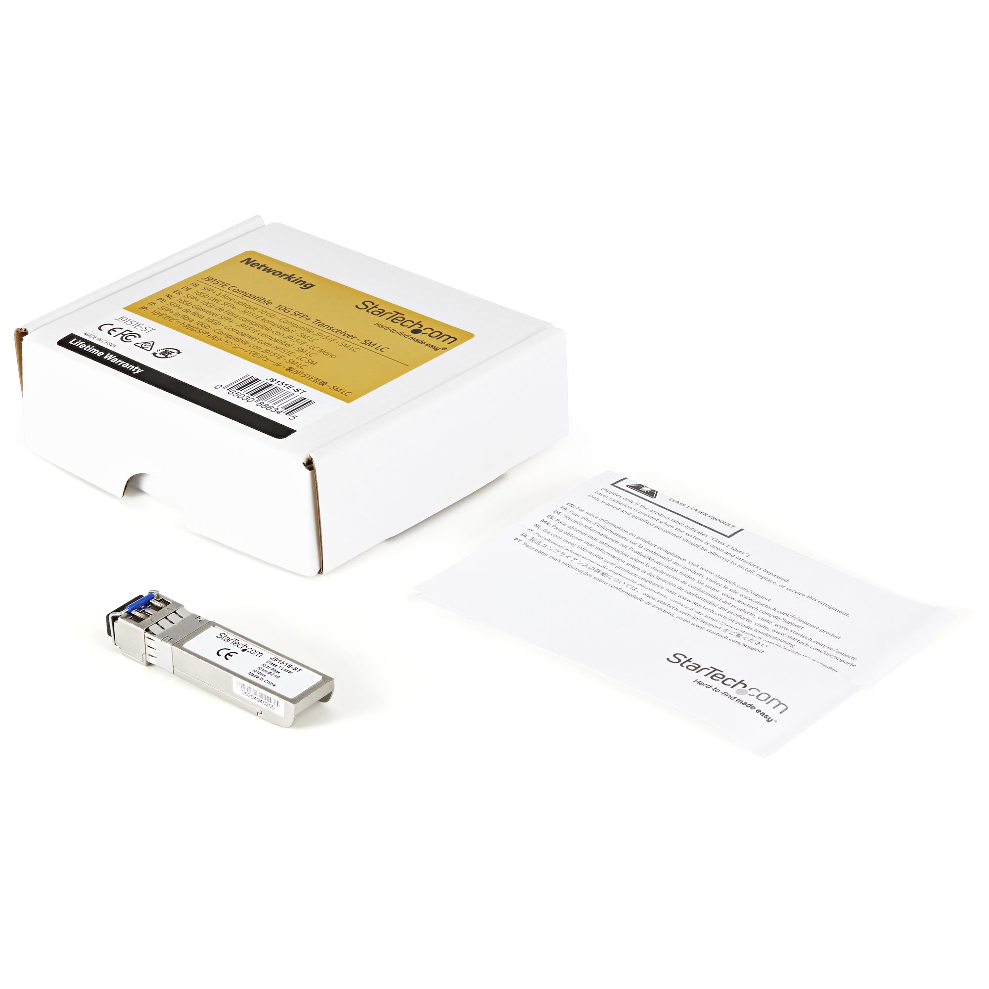 STARTECH.COM J9151E-ST Transceiver Modul SFP+ Module 10GBase-LR HP kompatibel Glasfaser 1310nm LC Single Mode mit DDM
