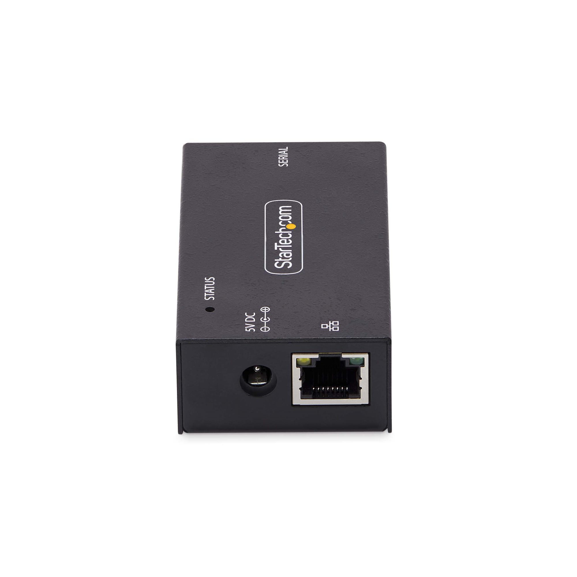 STARTECH.COM 1-Port Seriell auf Ethernet Adapter Serial TCP IP Server Wand/DIN Montage RS232 Ethernet Adapter/Konverter