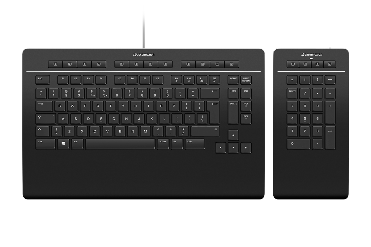 3DCONNEXION KEYBOARD PRO W/ NUMPAD USB GERMAN (QWERTZ)