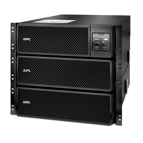APC Smart-UPS SRT 8000VA RM UPS rack-mountable AC 230V 8000Watt 8000VA Ethernet 10/100 USB output connectors 14 6U Black
