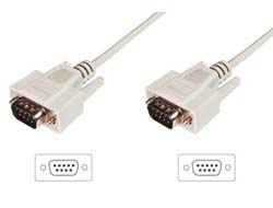 DATATRANSFER CON. CABLE D-SUB9 M/M 2.0M SERIAL MOLDED BE