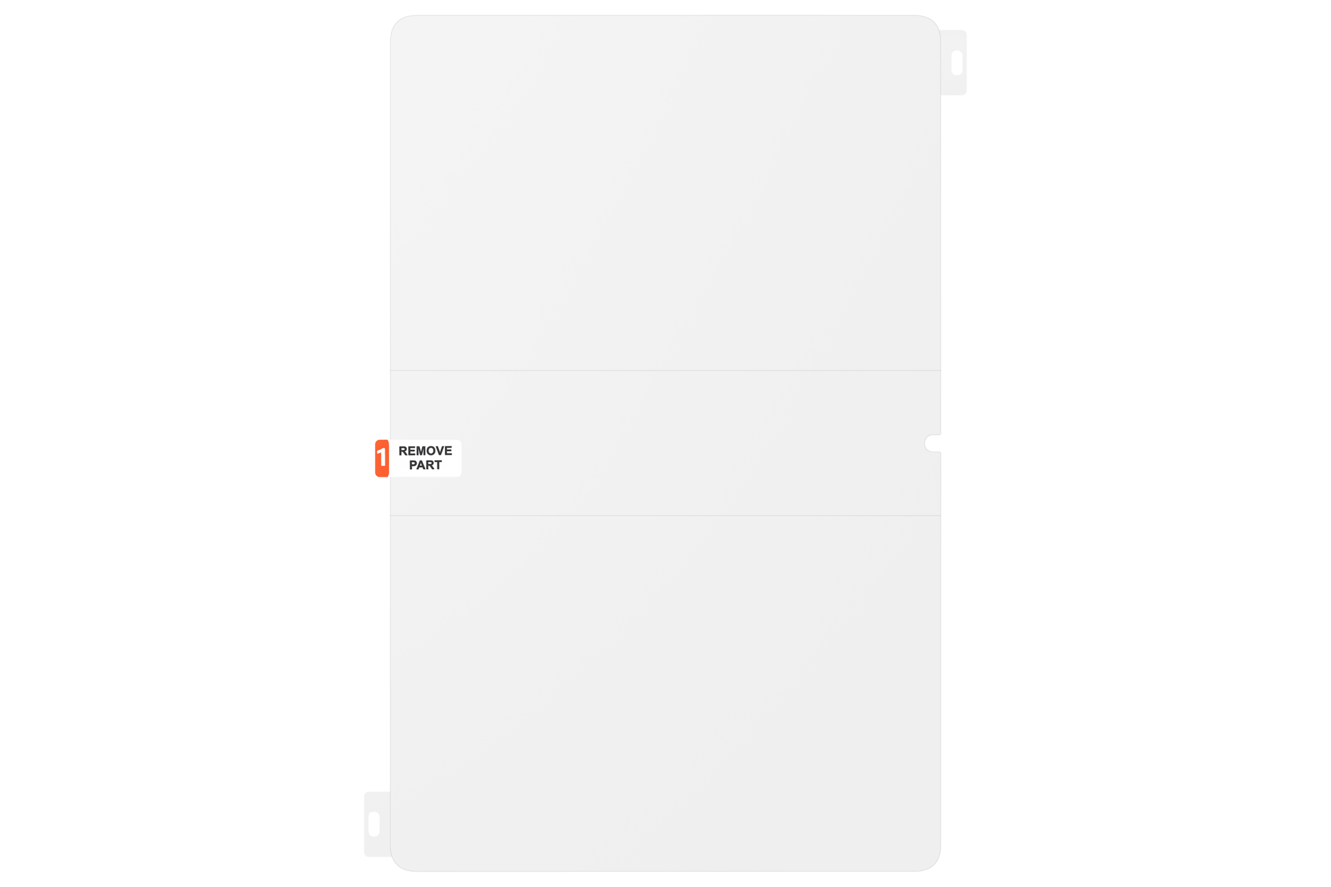 SAMSUNG Anti-Reflecting Screen Protector für Galaxy Tab S10 FE+ Transparent