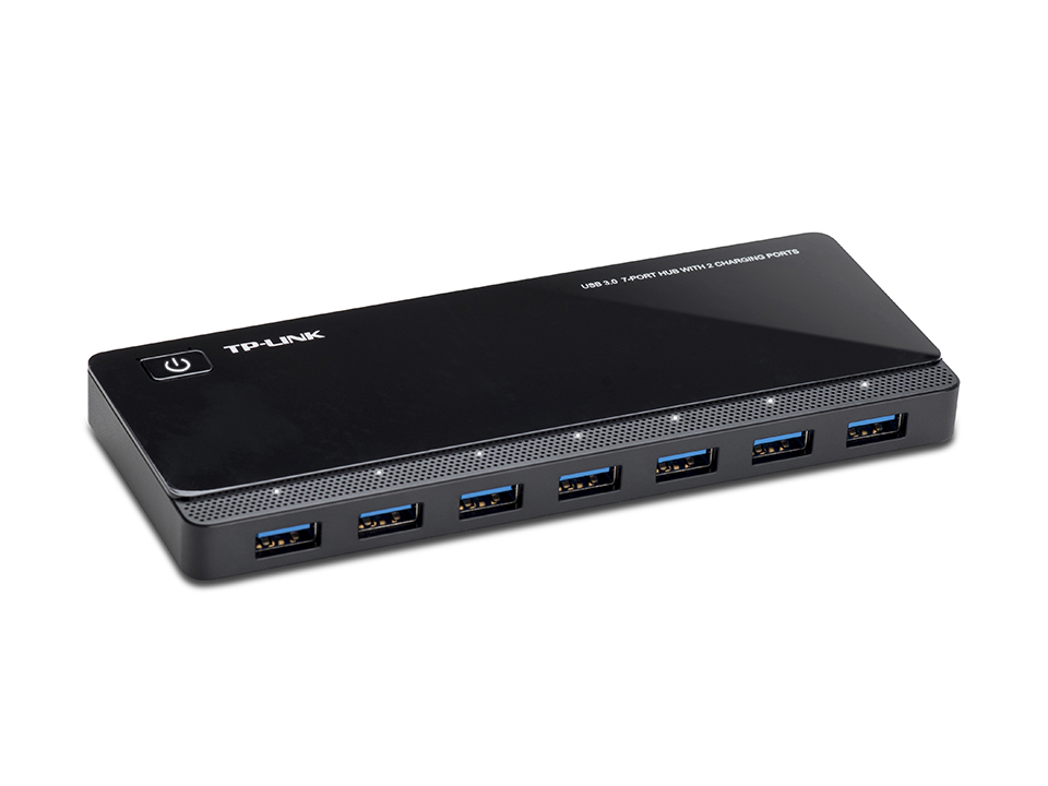 7-Port-USB-3.0-Hub mit 2 Ladeports (UH720), USB-Hub