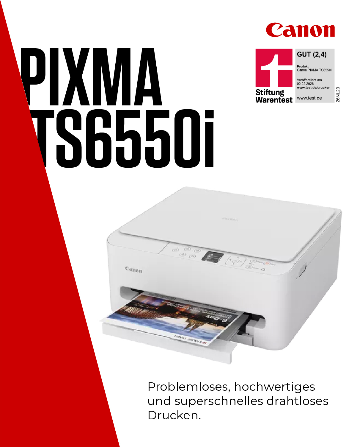 CANON PIXMA TS6550i A4 3in1 MFP Printer weiss Duplex 14ppm