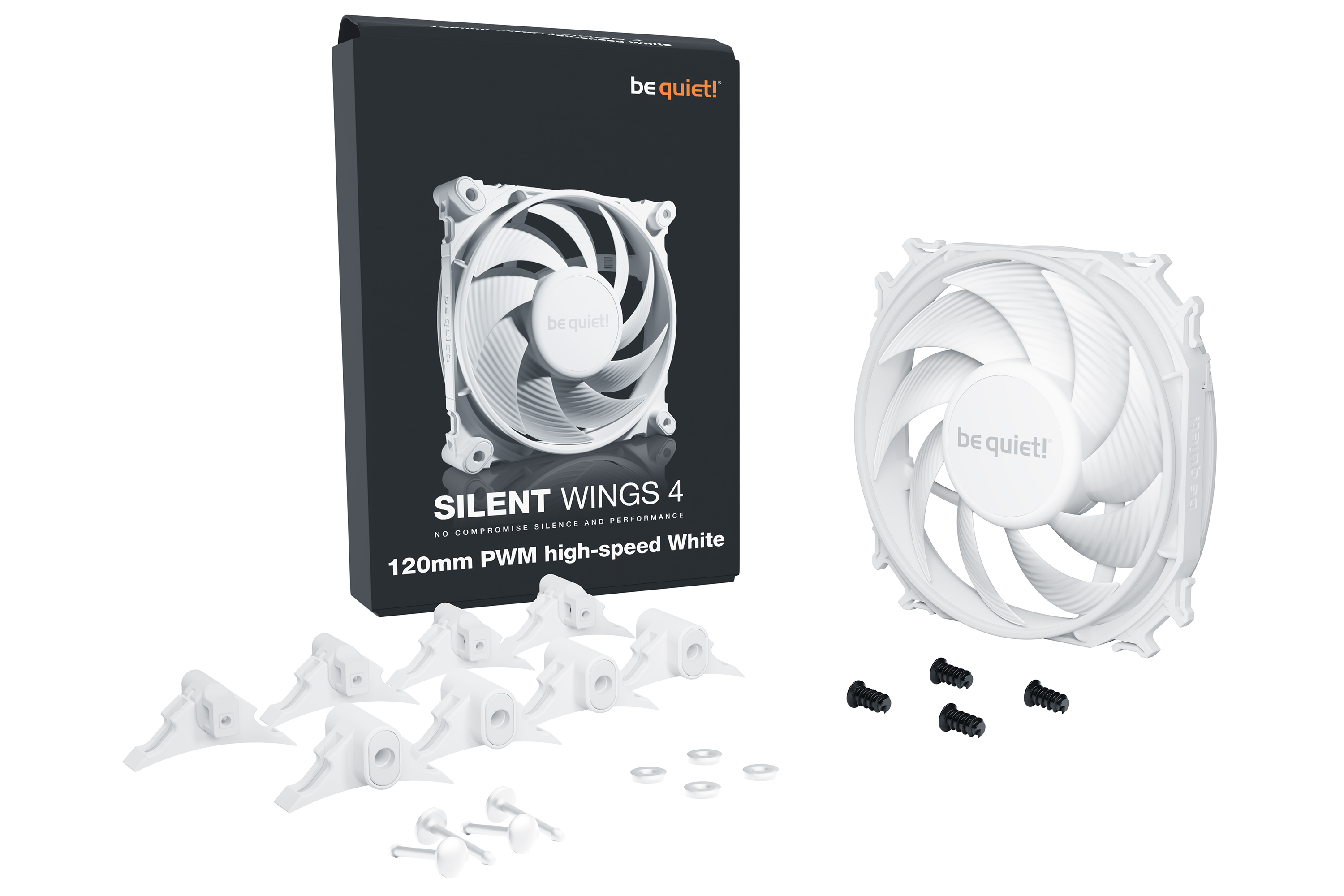 be quiet LÃ¼fter 12012025 SilentWings 4 White PWM Highsp