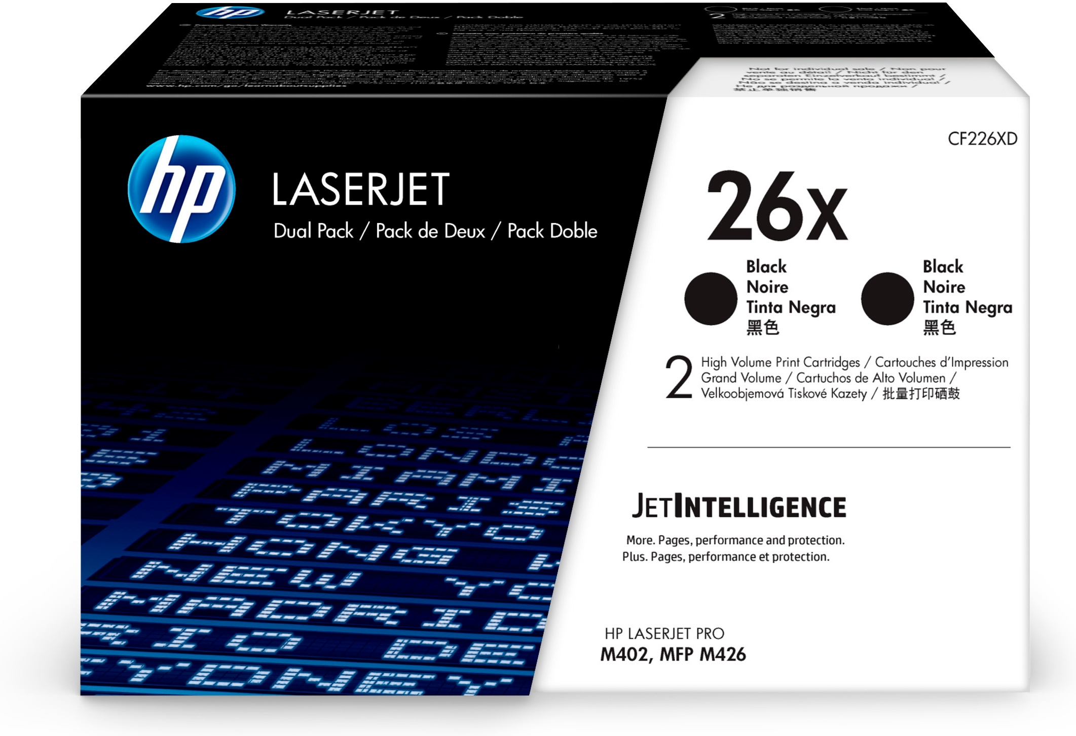 HP 26X 2x Schwarz LaserJet Tonerpatrone