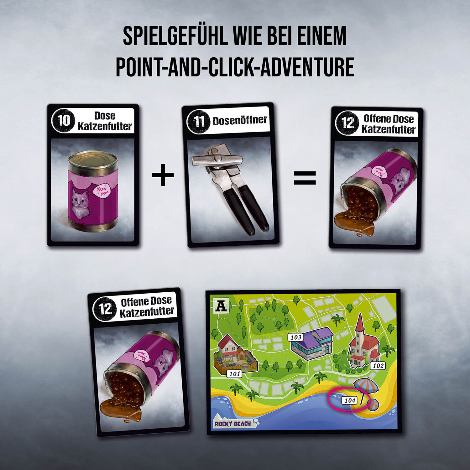 Adventure Games - Die drei ???: Das Geheimnis der Statue, Brettspiel