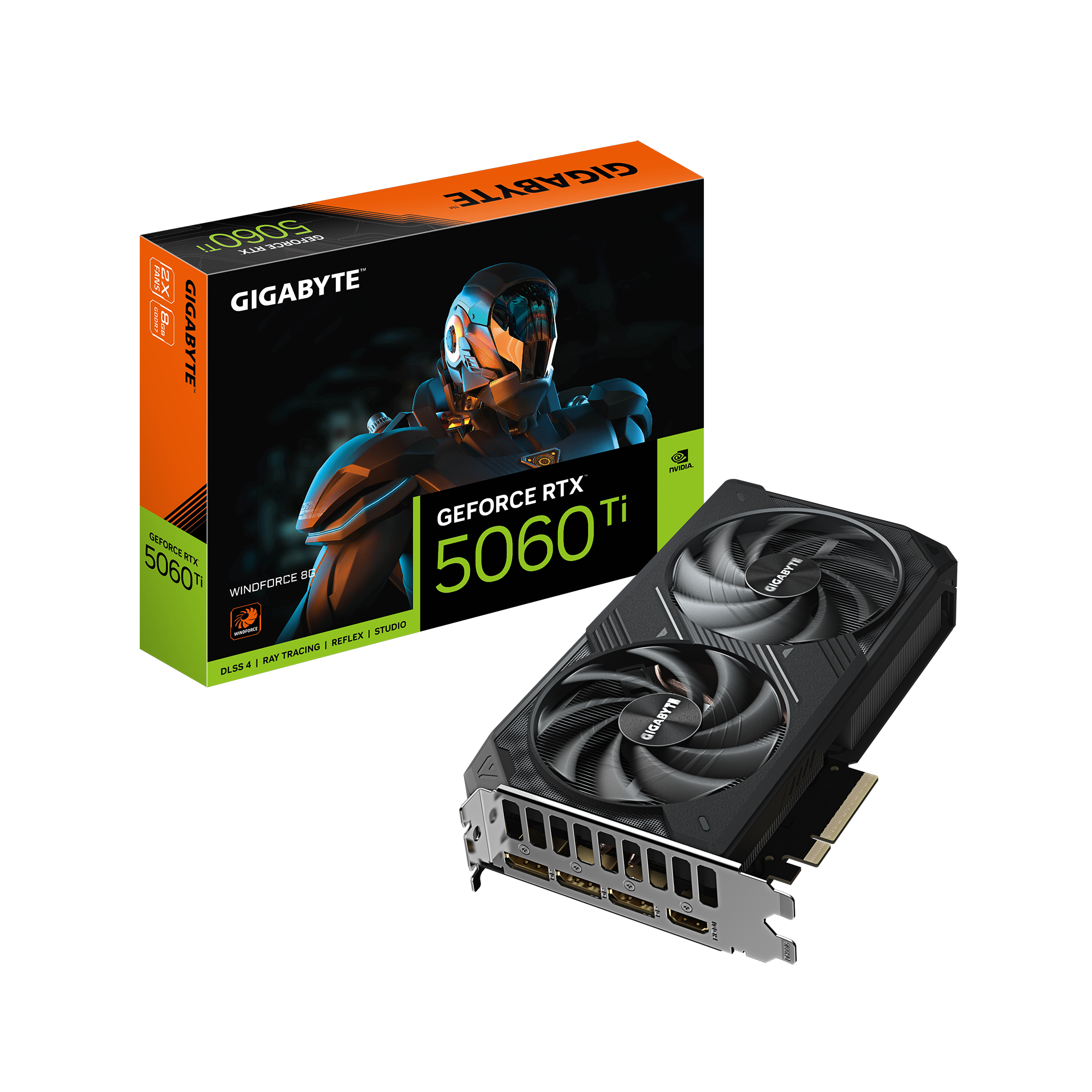 Gigabyte RTX5060 TI Windforce 8GB GDDR7 HDMI 3xDP