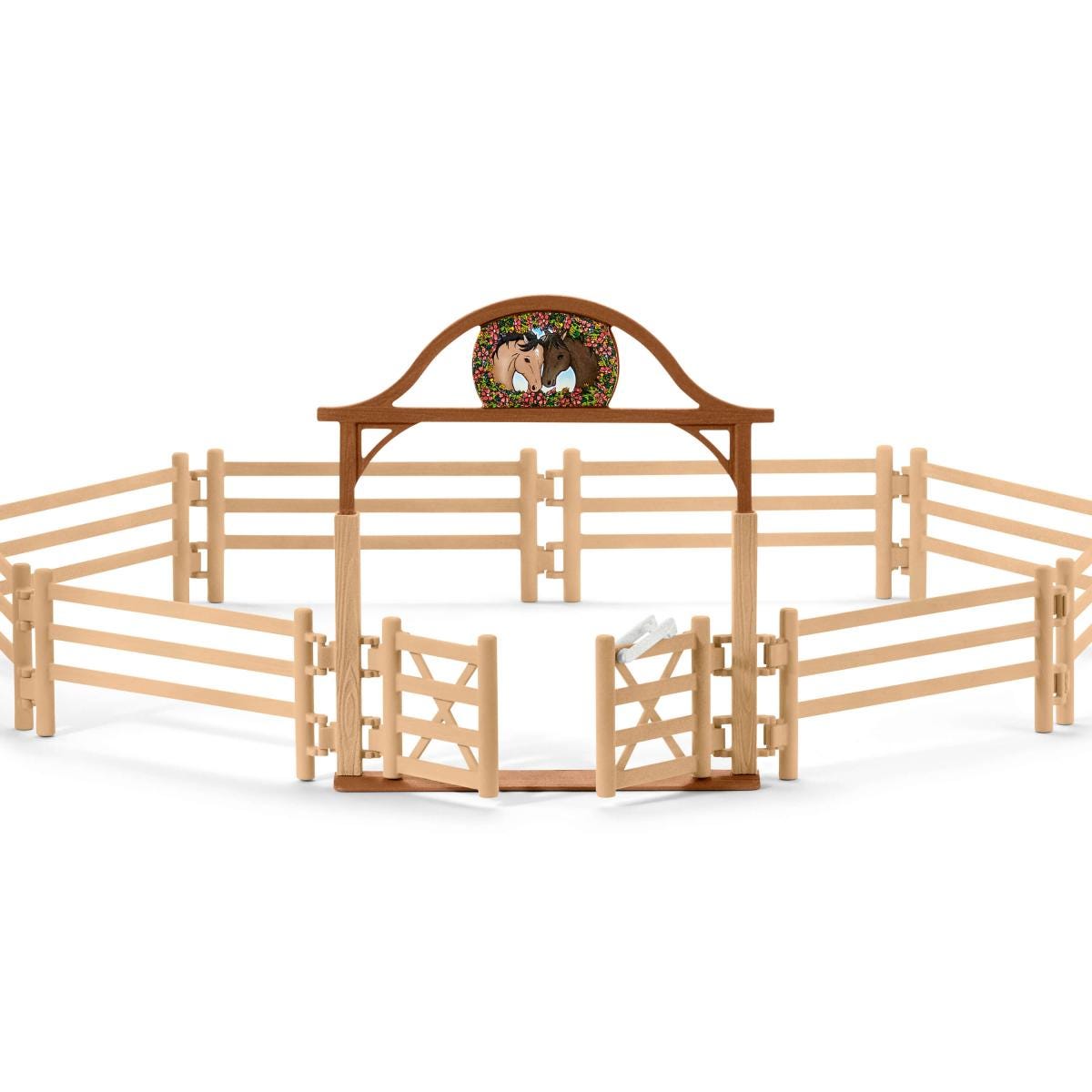 Horse Club Pferdekoppel mit Eingangstor, Spielfigur