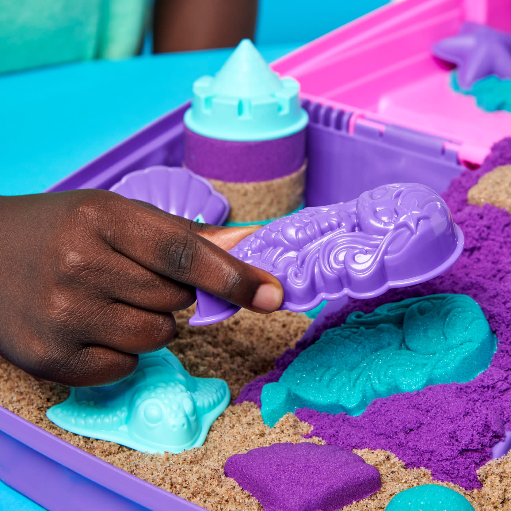 Kinetic Sand - Meerjungfrauen Koffer, Spielsand