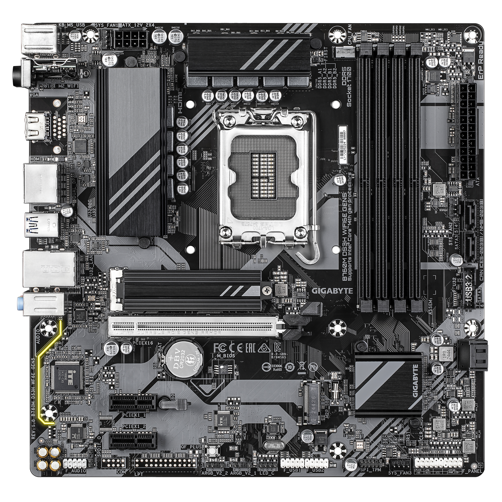 Gigabyte GA-B760M DS3H WF6E GEN5 (1700) (D)
