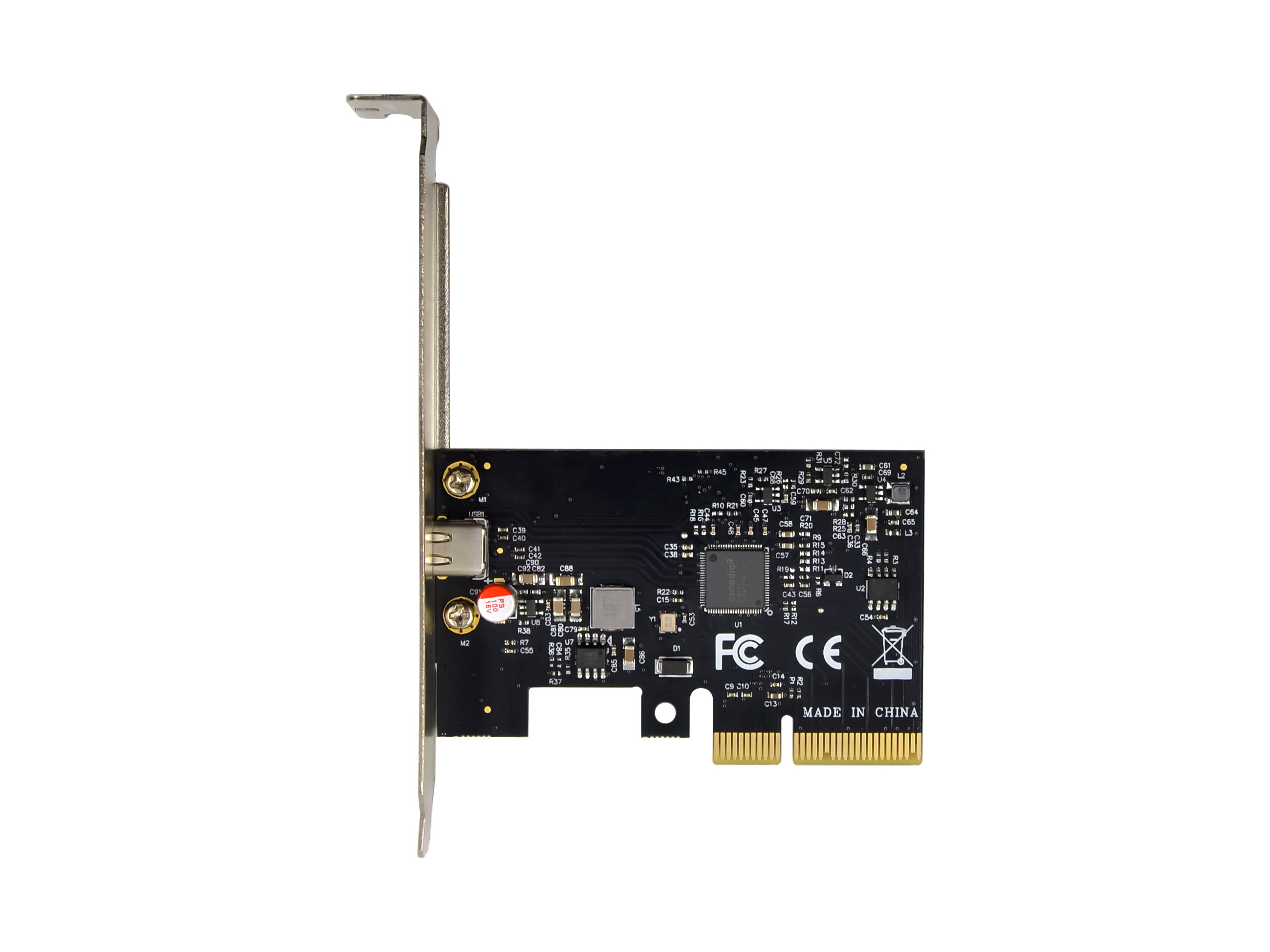 CONCEPTRONIC 4xPCIe3.0 Card 1xUSB-C3.2 Gen2x2 20Gbps