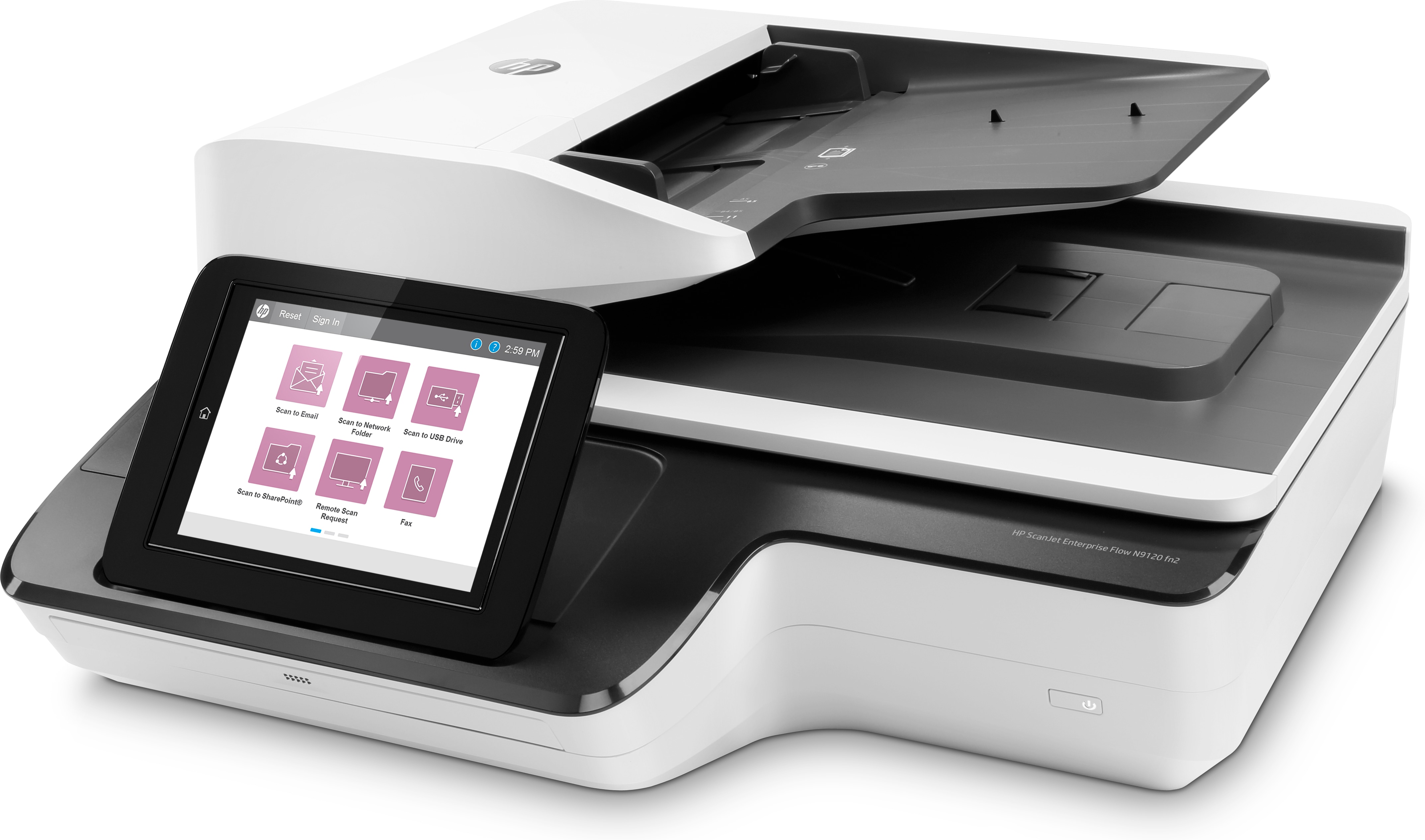 HP ScanJet Enterprise Flow N9120 fn2 Document scanner CIS Duplex 297x864mm 600dpix600dpi 120ppm ADF 200sheets 20000scans USB LAN