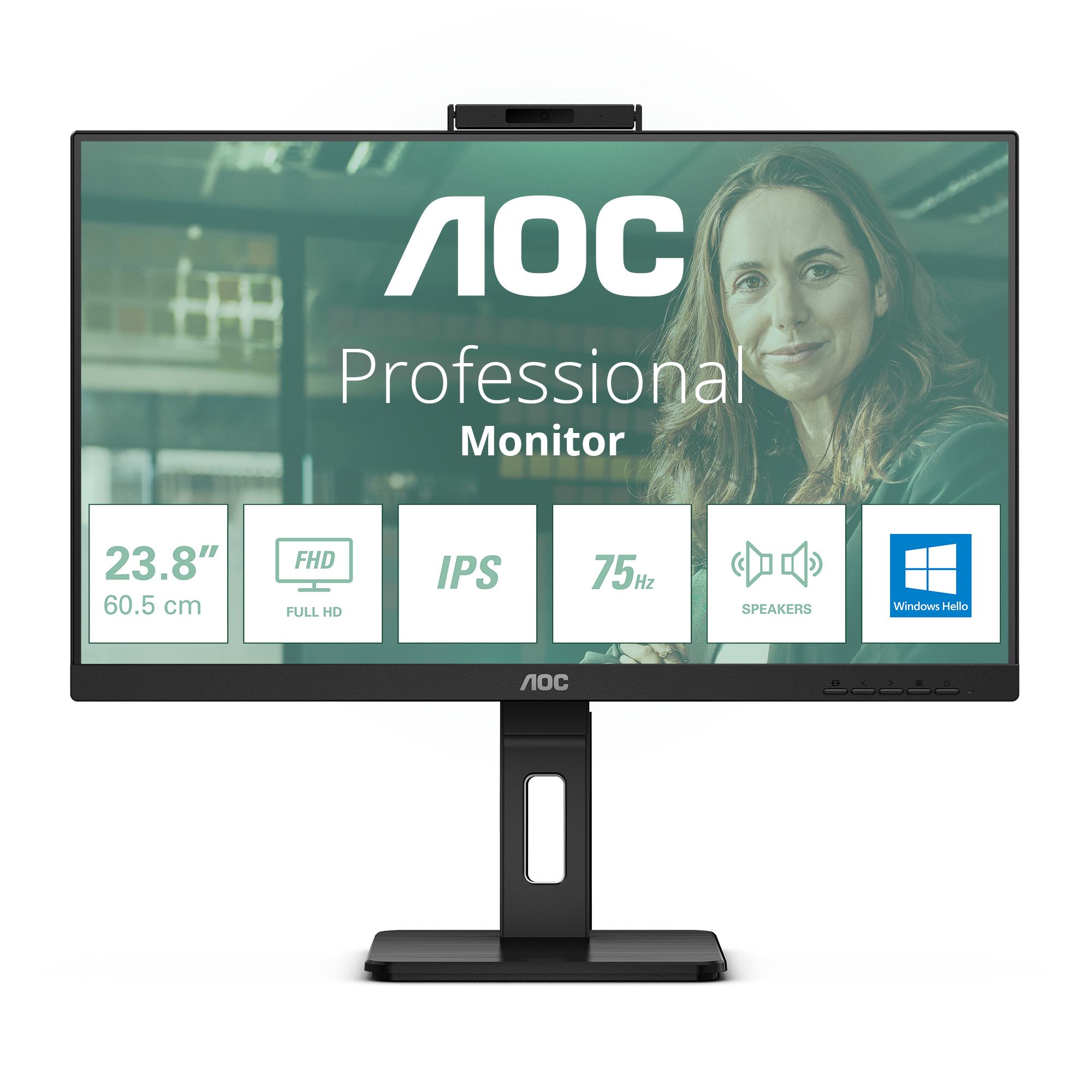 24P3CW 23.8IN IPS 1920X1080 16:9 4MS BLACK