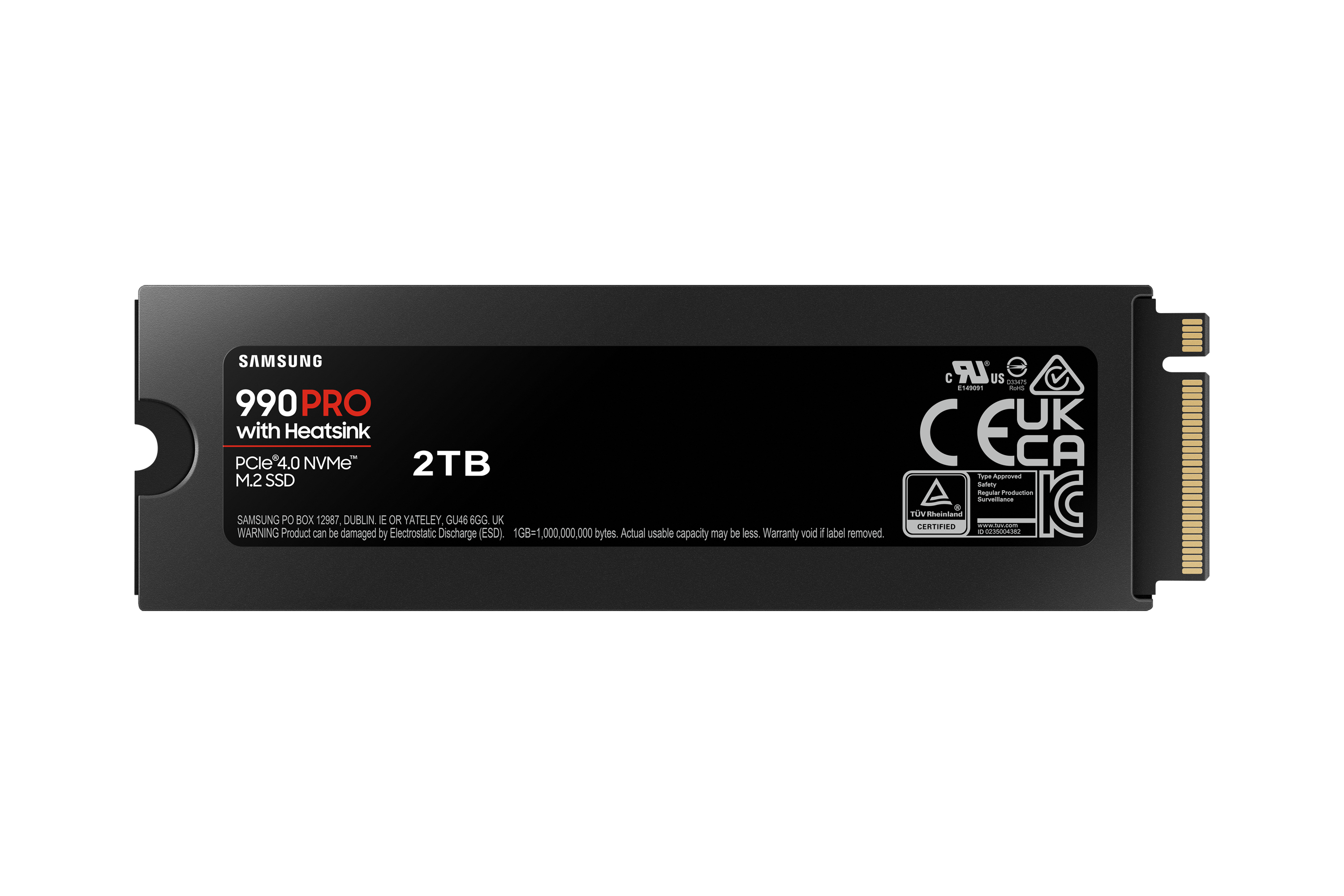 SSD 2TB Samsung M.2 PCI-E NVMe Gen4 990 PRO Heatsink retail