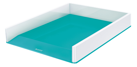 LEITZ Briefablage WOW Duo Colour perlweiß/eisblau DIN A4, 1 St.