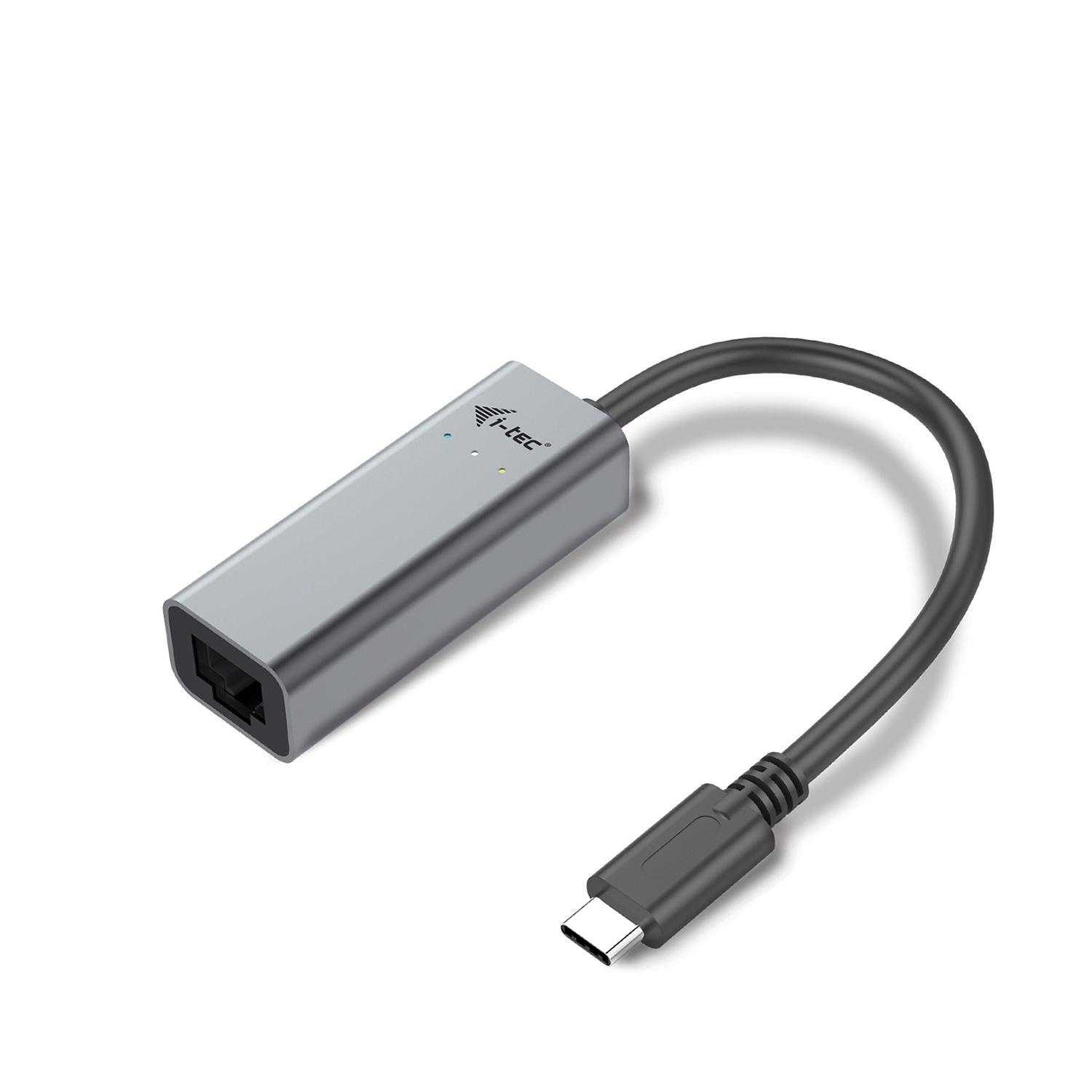 I-TEC USB-C METAL GLAN ADAPTER RJ-45 SPACE GREY TB3 COMP.