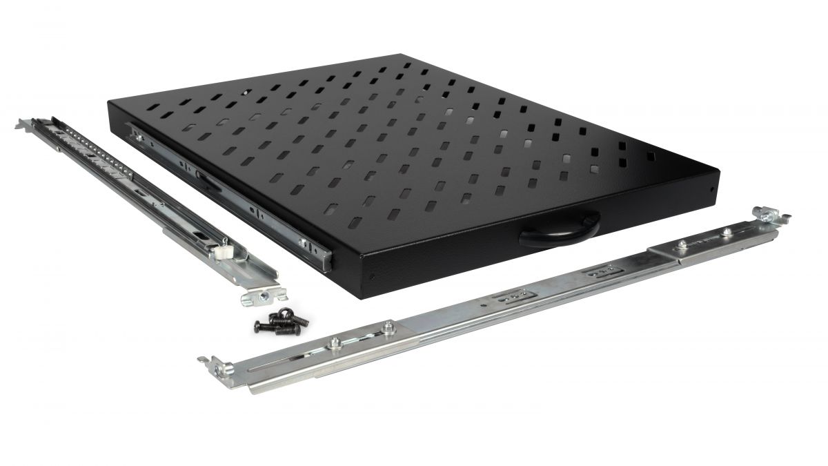 Equip 19 Fachboden aus. für Serverschränke 80cm 1U schwarz