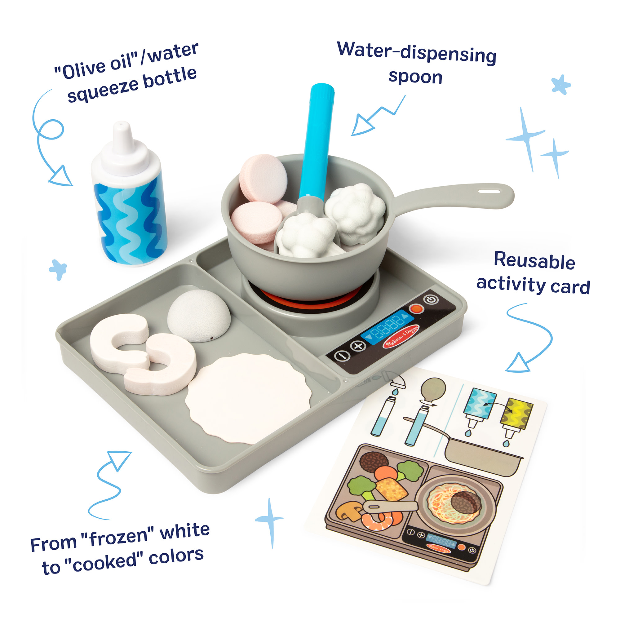 Melissa & Doug - Water WOW! Kochset, Spielküche