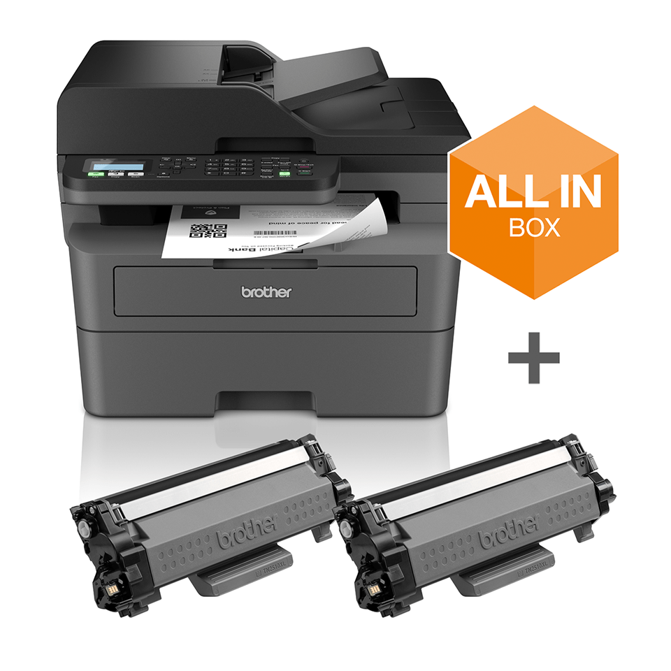 brother MFC-L2827DWXL 4 in 1 Laser-Multifunktionsdrucker schwarz