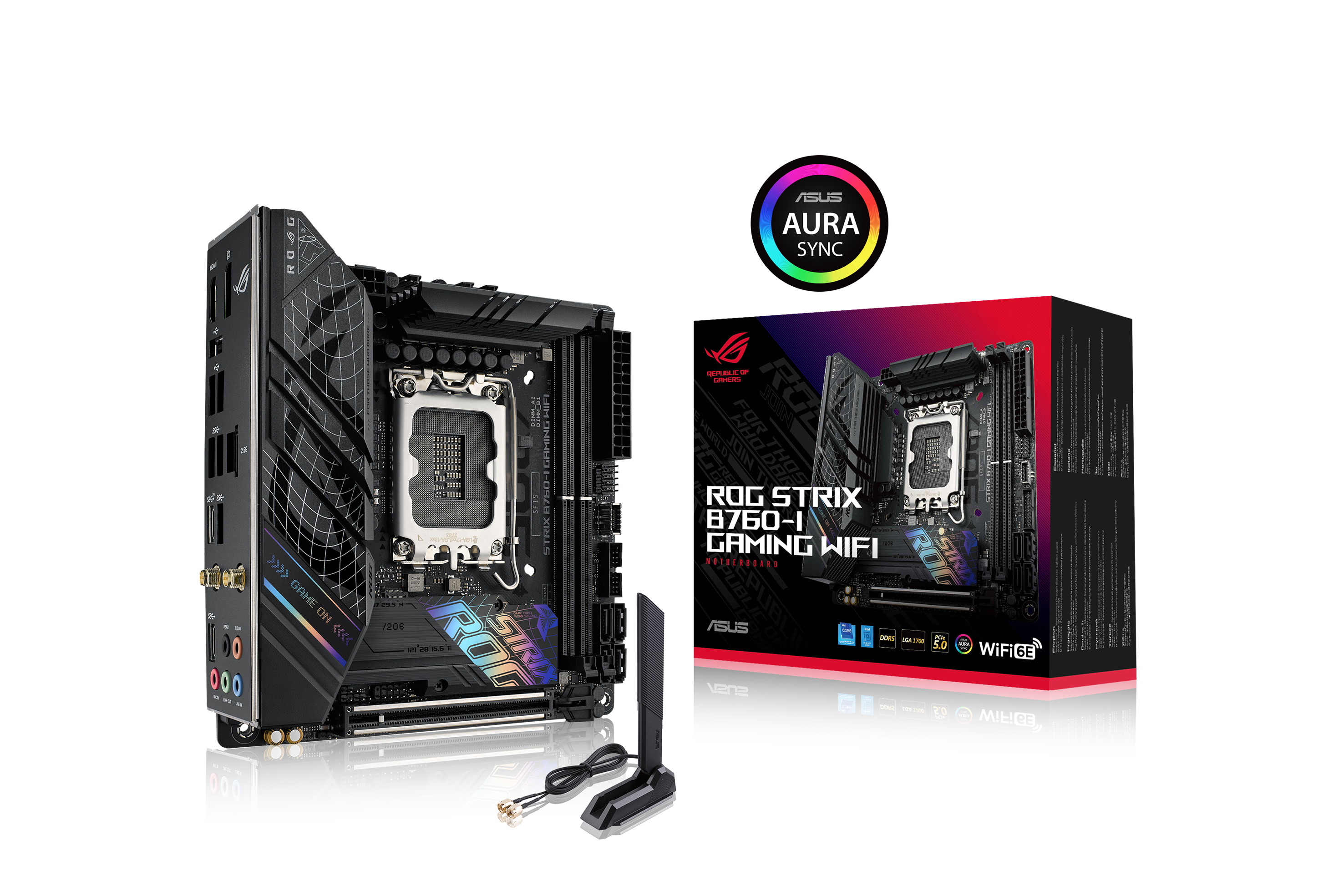 ASUS ROG STRIX B760-I GAMING WIFI (INTEL,1700,DDR5,mITX)