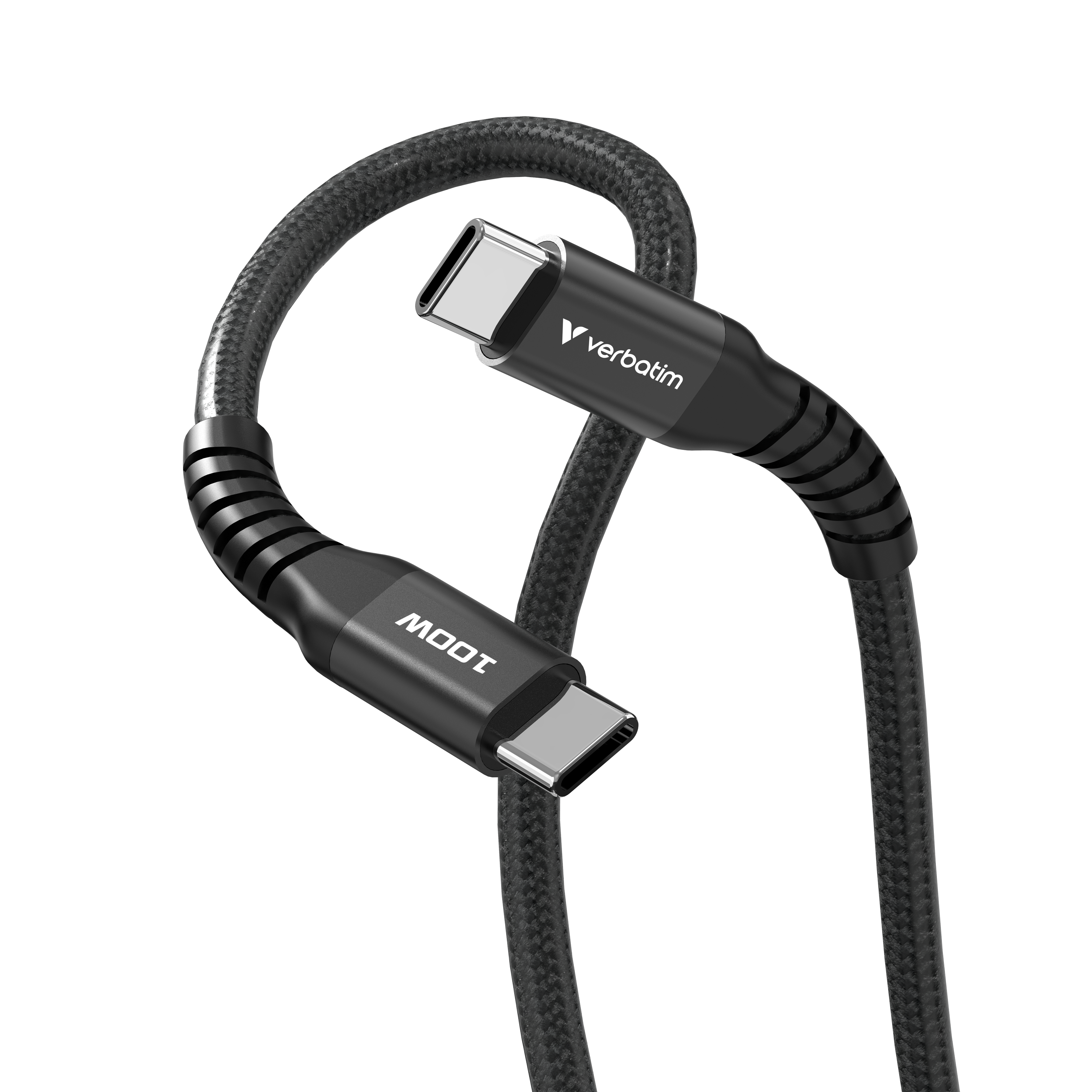 verbatim Sync & Charge Magnetkabel Ladekabel schwarz, Kabellänge: 1,2 m, 100 W