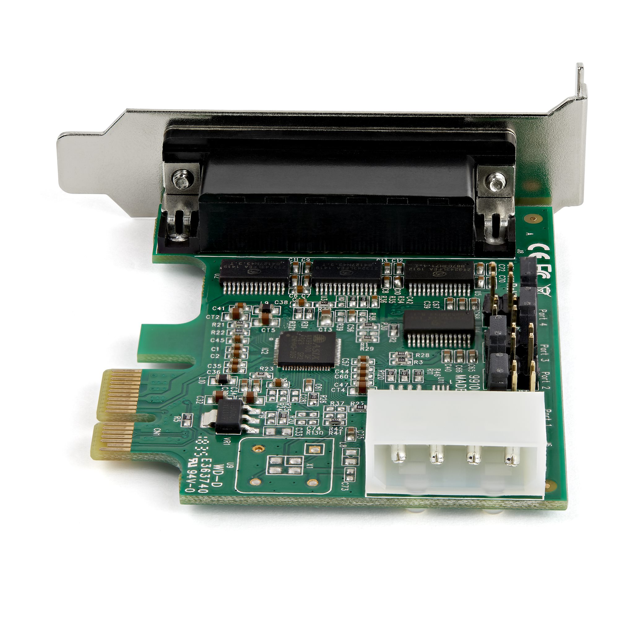 STARTECH.COM PCI Express serielle Schnittstellenkarte mit 4 Ports - 16950 UART - Low Profile - 256-Byte-FIFO-Cache