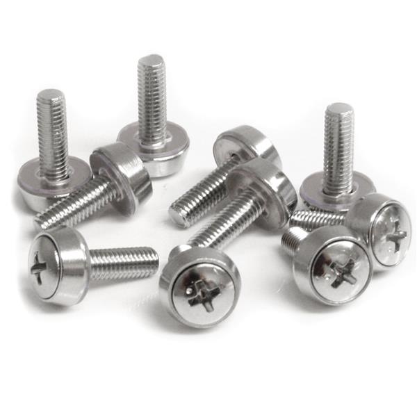 StarTech.com 100er-Pack M5 12mm Rackschrauben Silber