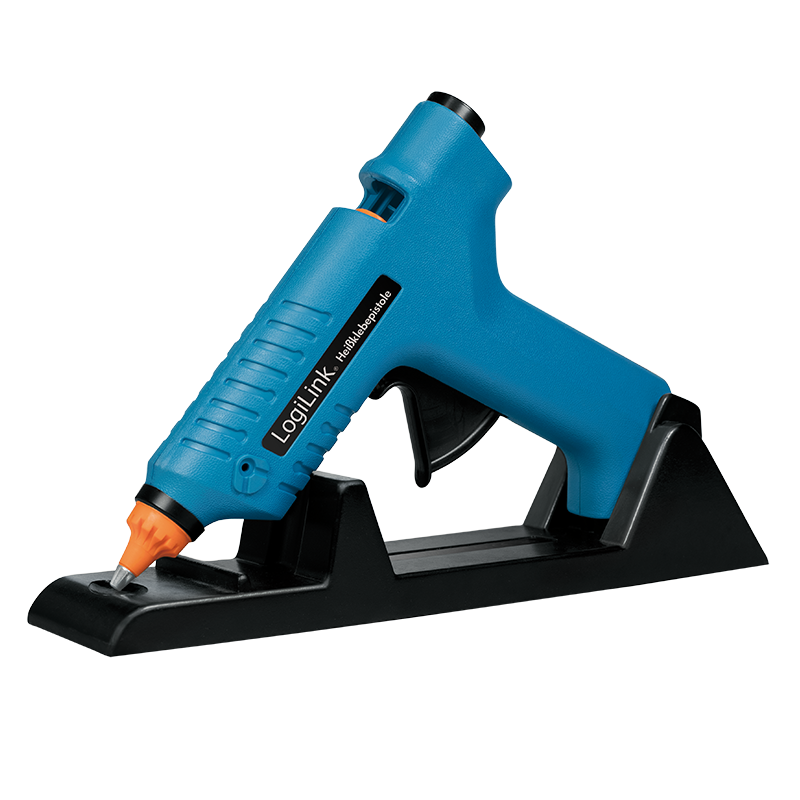 Logilink Heißklebepistole, 80W, kabellos,m. Aufsteller,blau