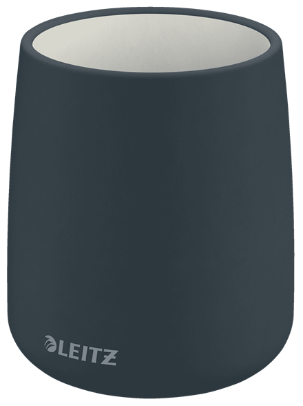 LEITZ Stiftehalter Cosy grau Keramik 8,7 x 8,7 x 10,8 cm