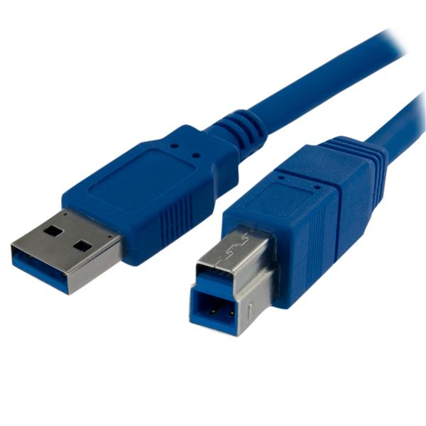 StarTech.com SuperSpeed USB 3.0 Kabel A auf B 1 m Blau